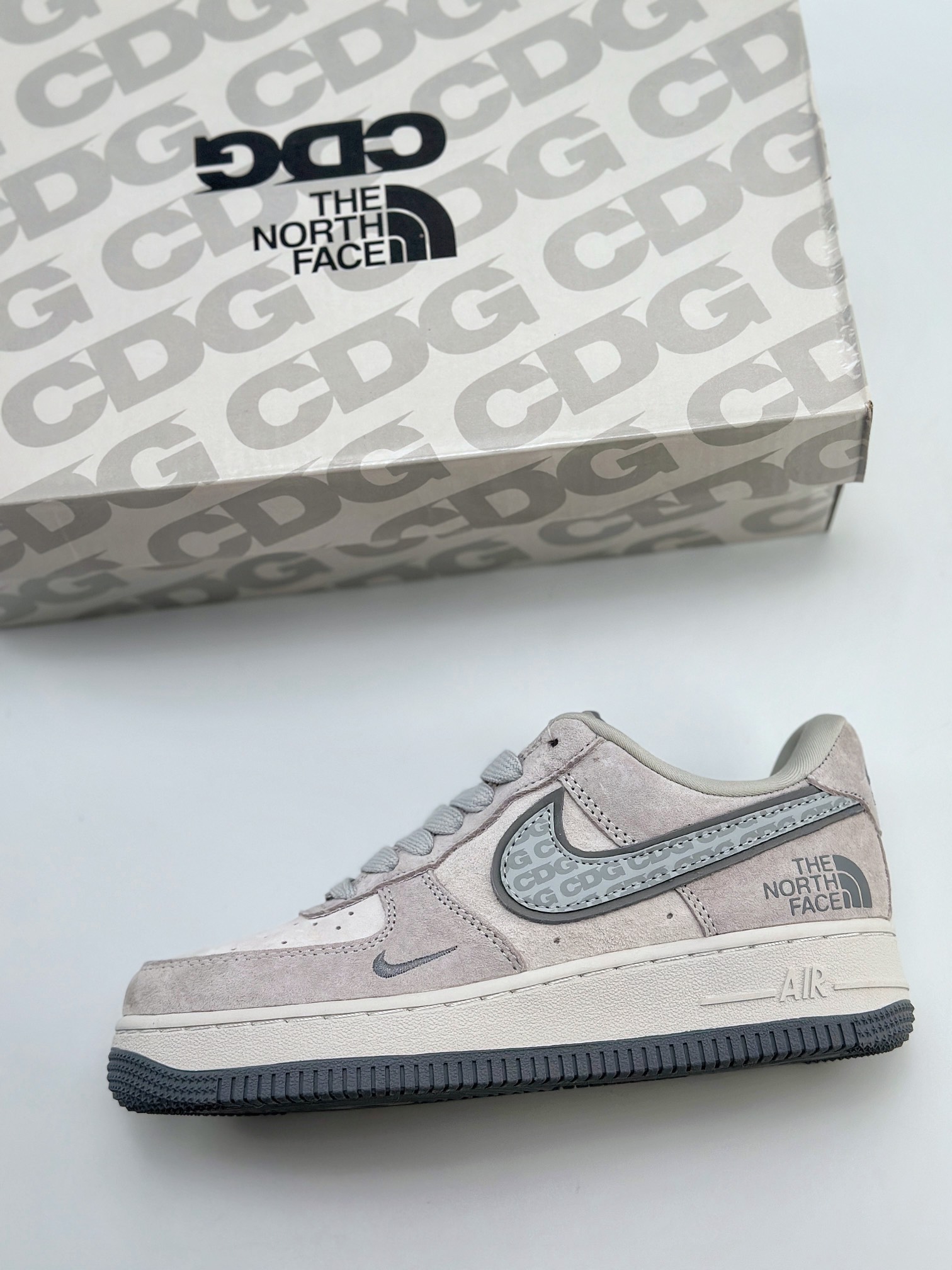 Nike Air Force 1 Low 07 x CDG x The North Face 白灰 HD1968-016