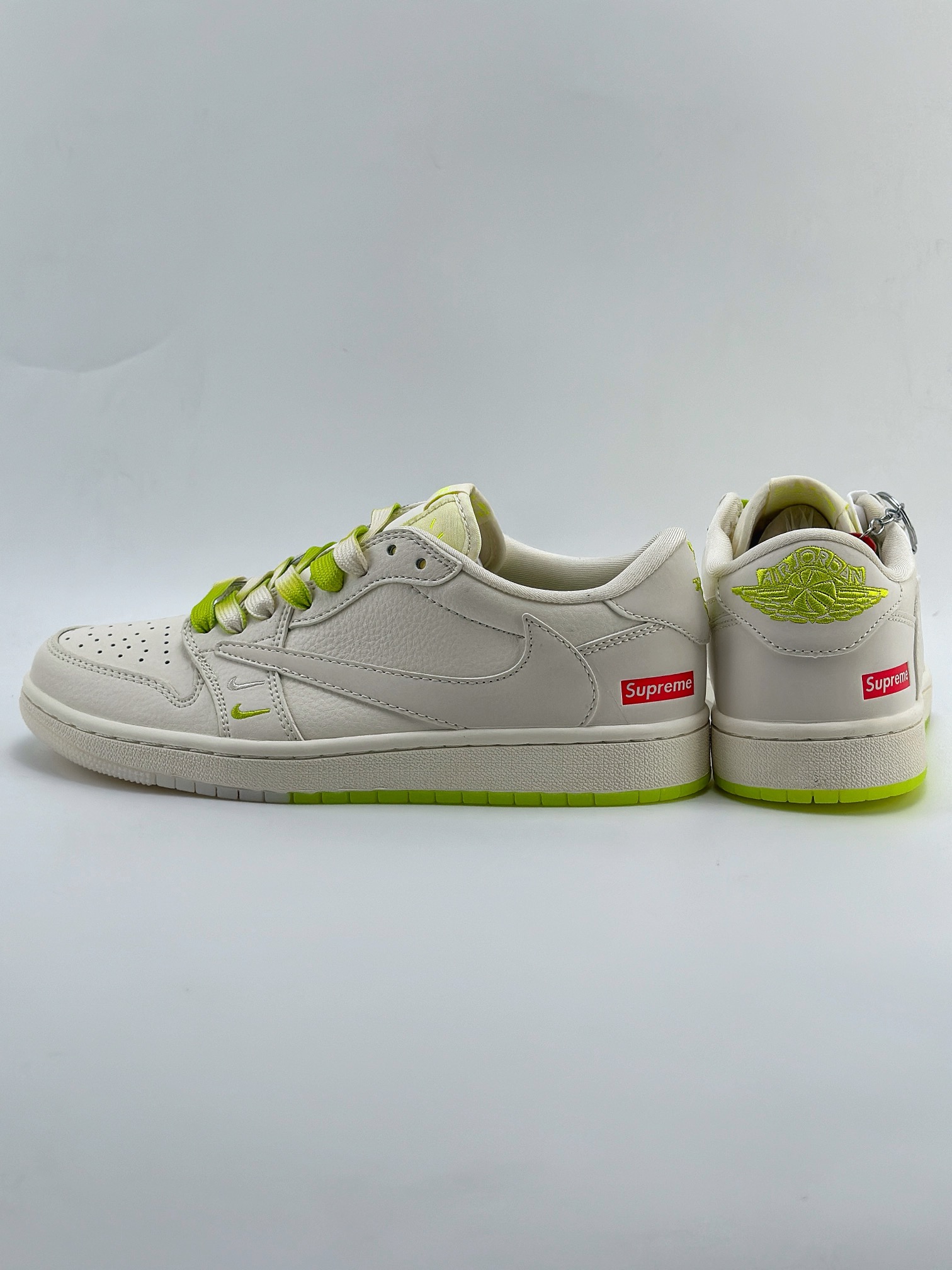 Travis Scott x Nike Air Jordan 1 Low x Supreme 荧光绿 BB2299-811