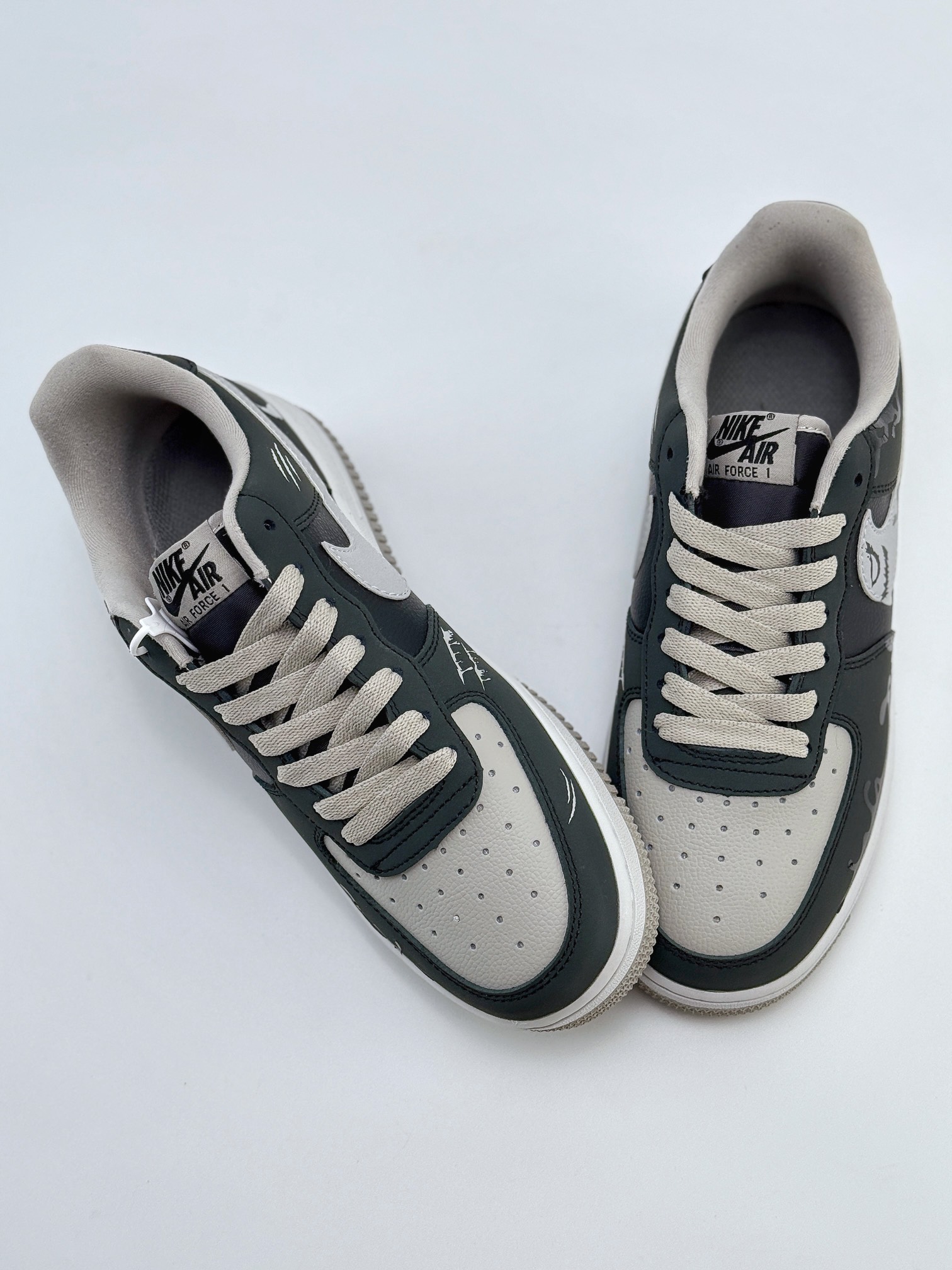 Nike Air Force 1 Low 07 影子灰 涂鸦 CW6718-777