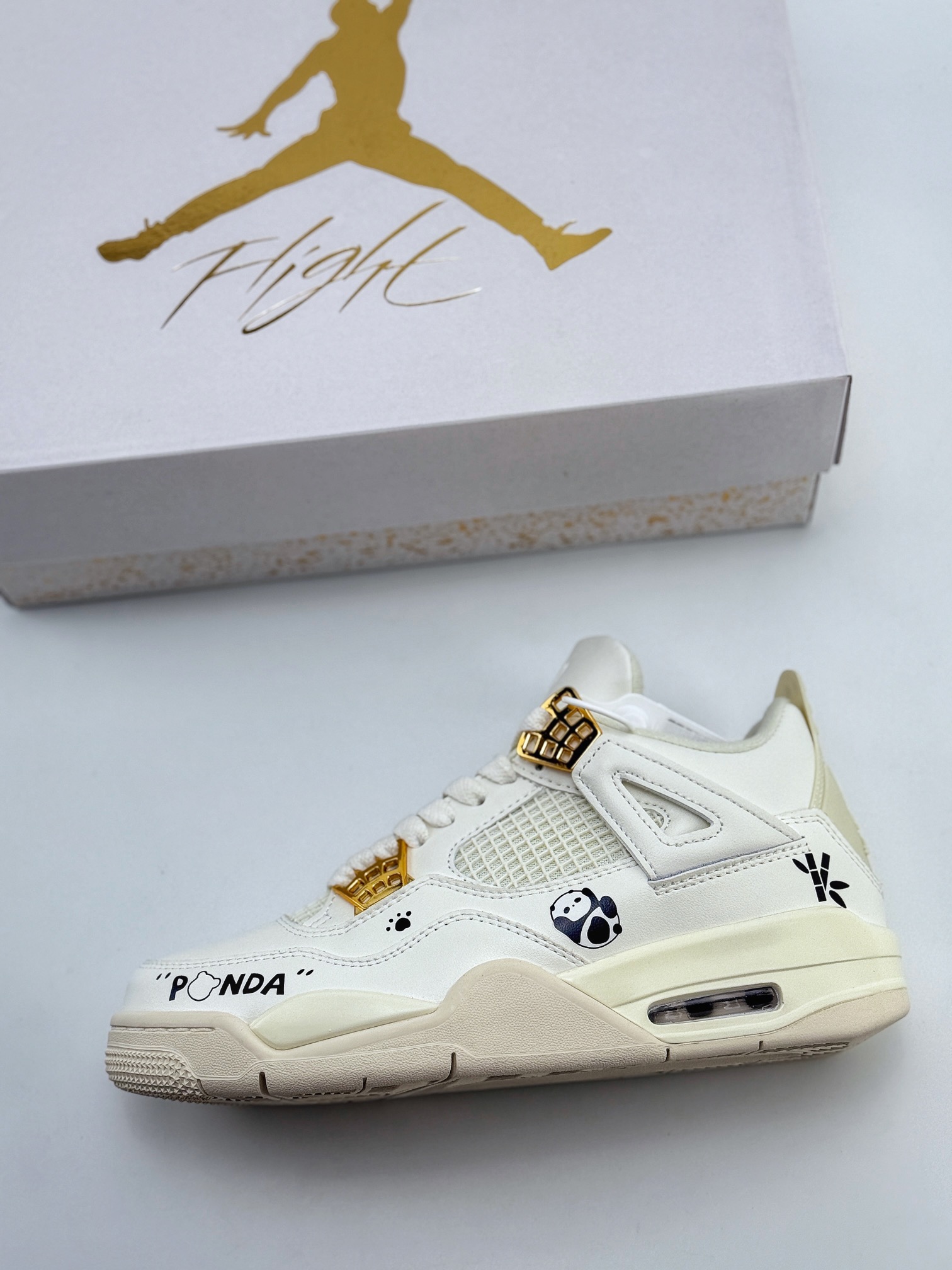 Air Jordan 4 Retro ”Metallic Gold” 白金 OKHR 墨竹熊猫 AQ9129-170