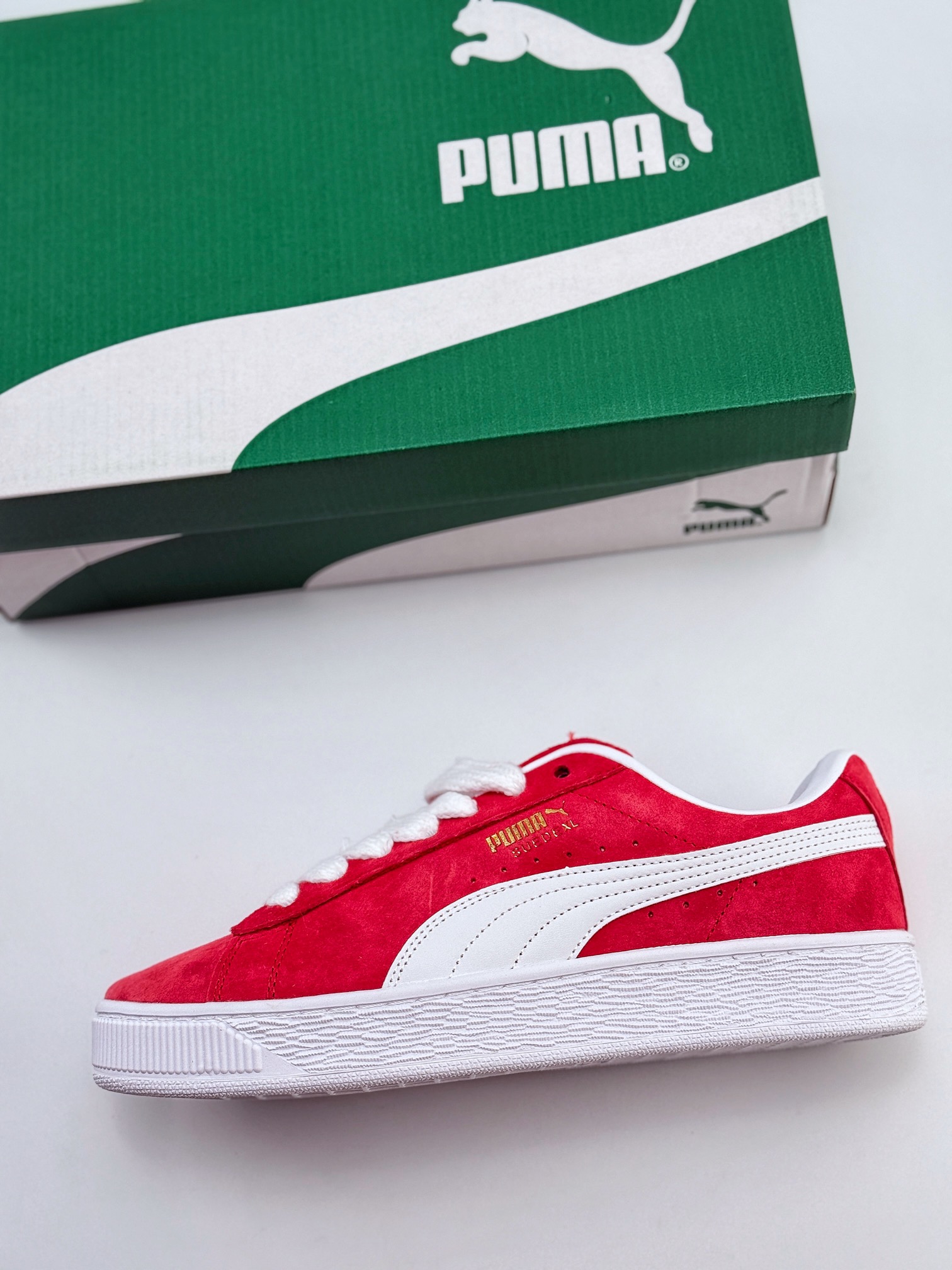 PUMA Suede XL 百搭单品 厚鞋舌轻便防滑低帮板鞋 395205-03