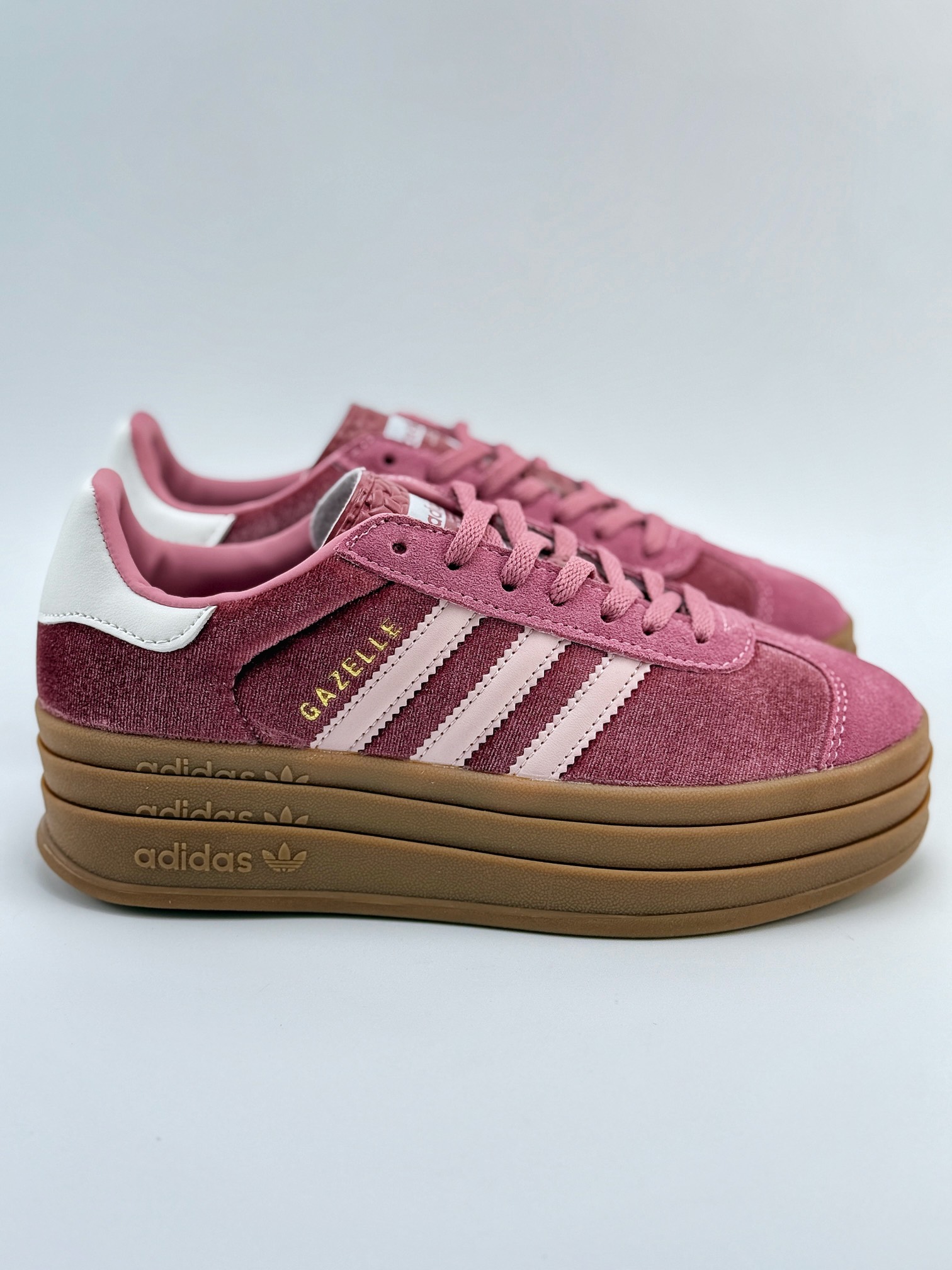 AD Originals Gazelle Bold W 三层底低帮耐磨厚底增高板鞋 IG4389