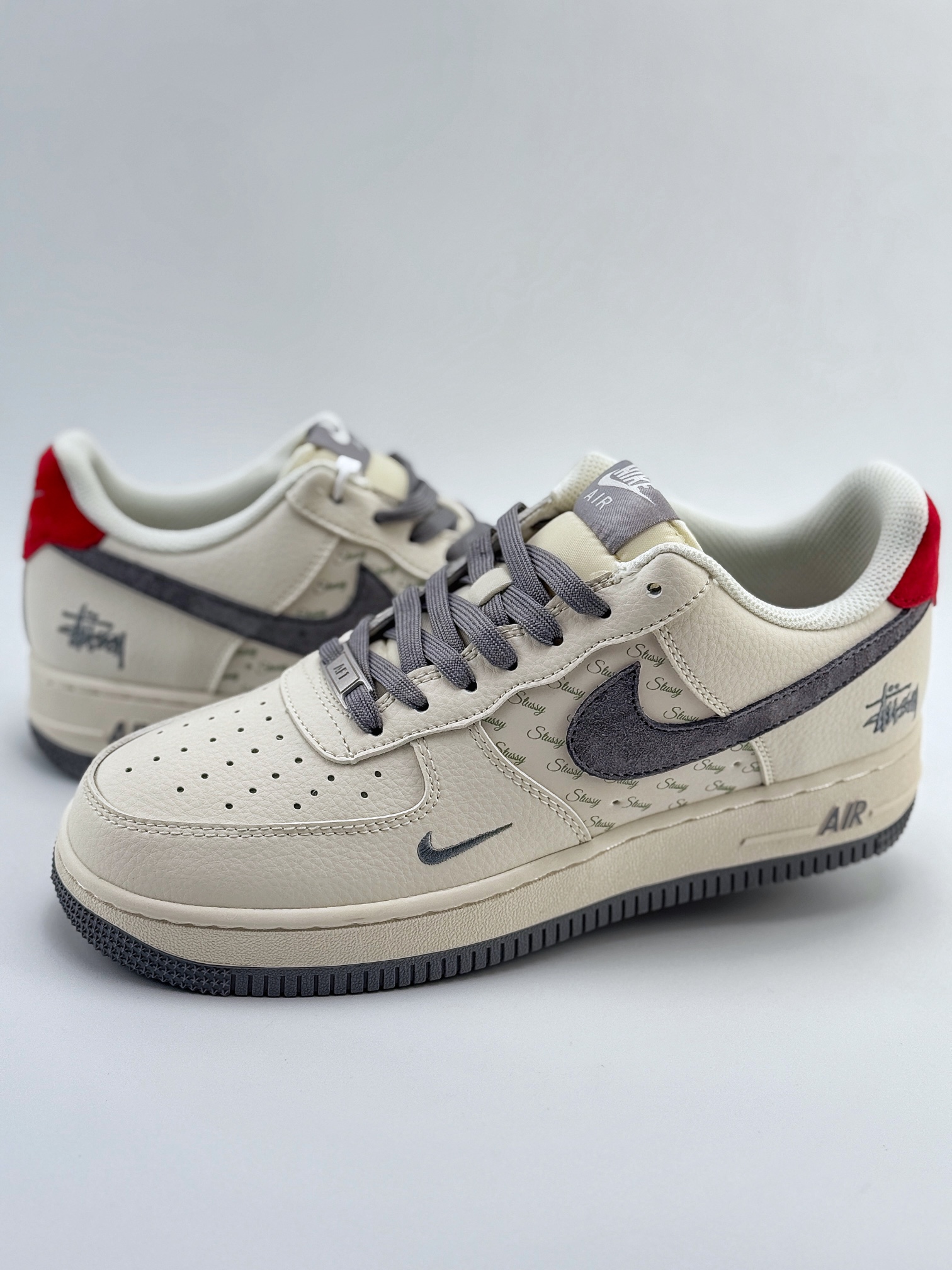 Nike Air Force 1 Low 07 x Stussy 米灰红 XZ3318-567