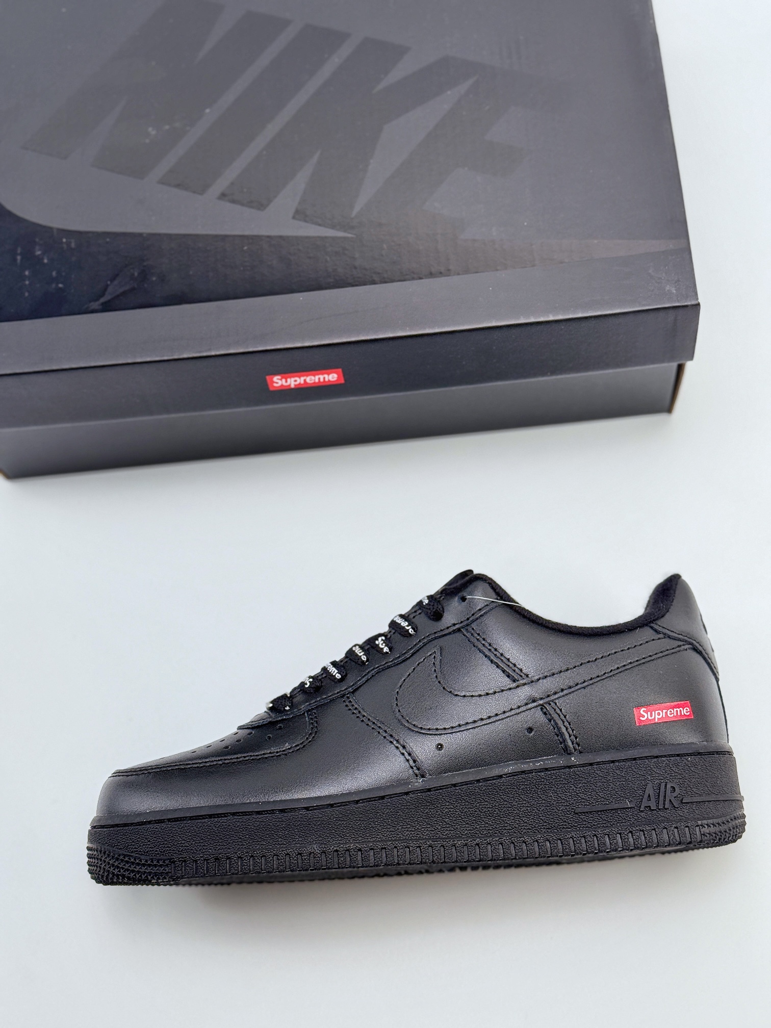 Nike Air Force 1 Low 07 x Supreme box logo 黑 CU9225-001