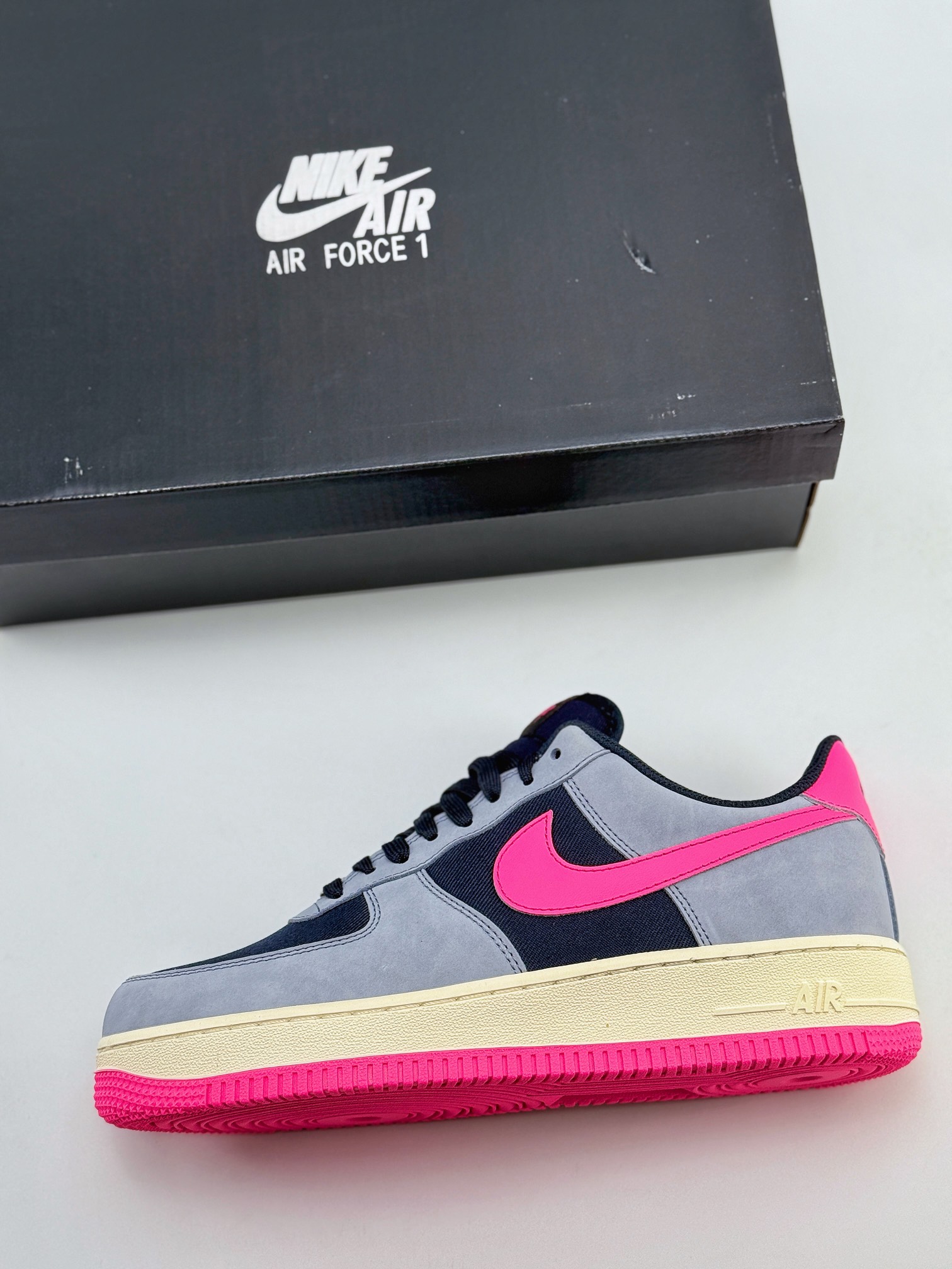 Nike Air Force 1 Low 07 LX NBHD ”Dark Obsidian” 灰蓝粉 FB8876-401