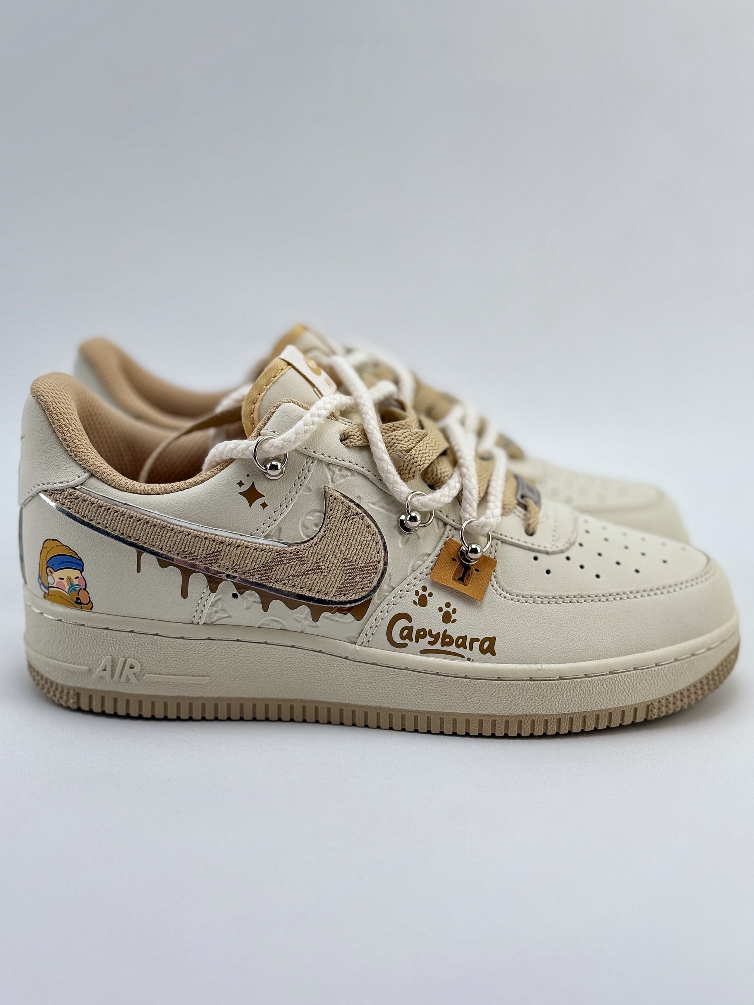 Nike Air Force 1 Low 07 x Louis Vuitton 涂鸦 米棕绑带 LV0506-505