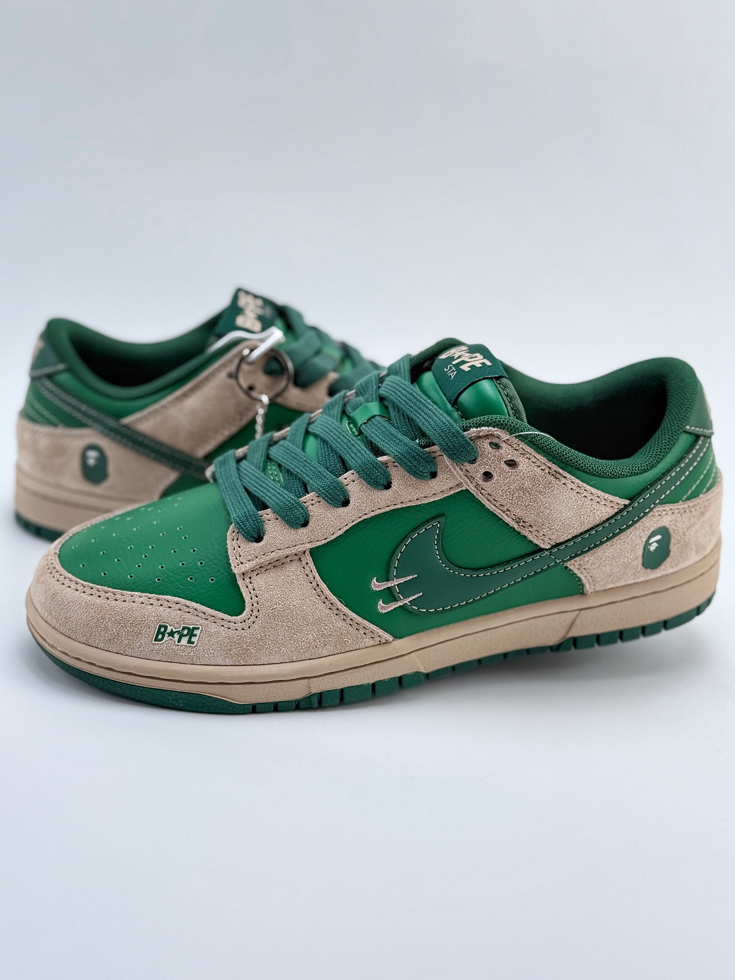 Nike SB Dunk Low x BAPE 绿棕双小钩  DQ1098-516