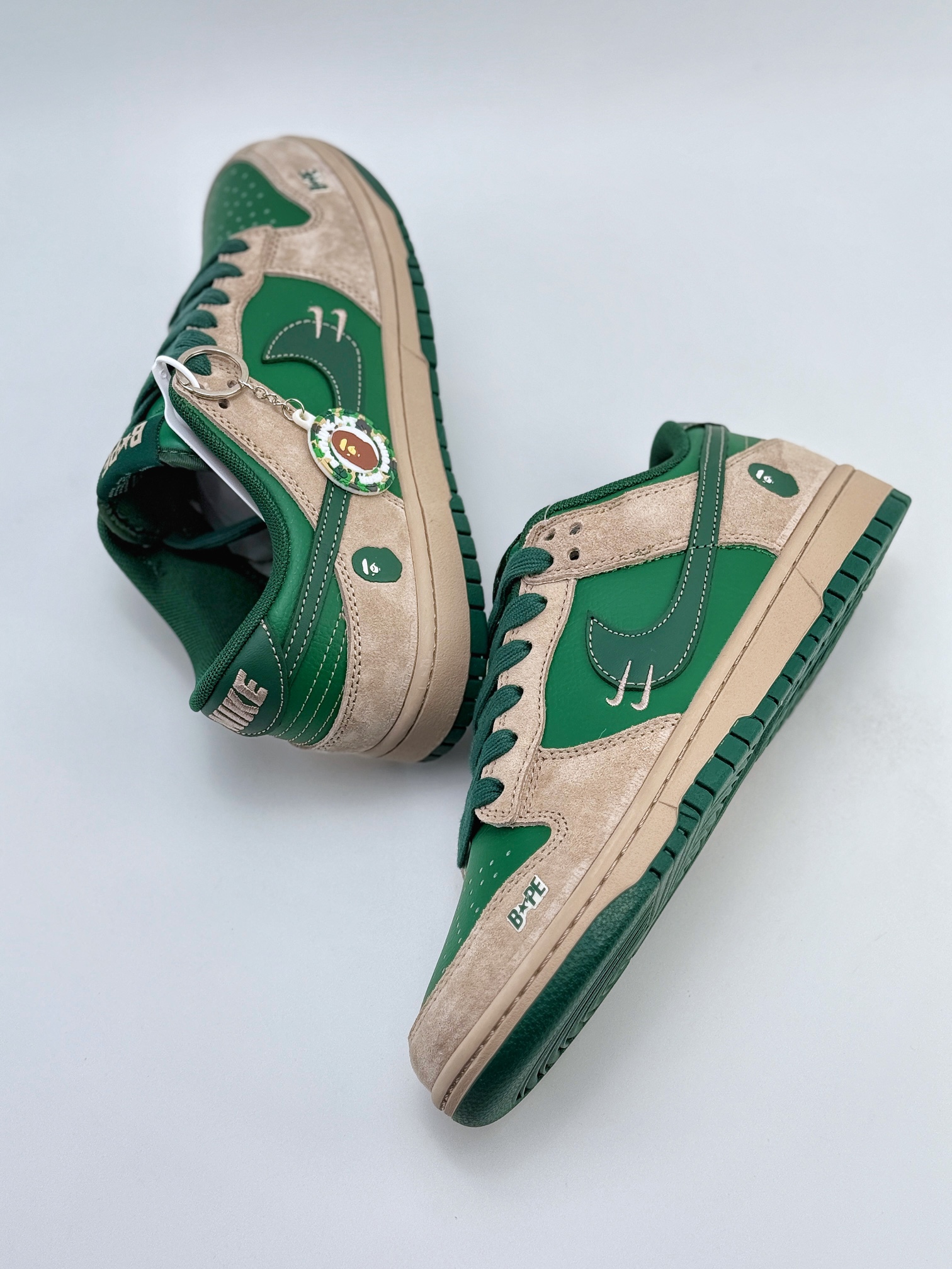 Nike SB Dunk Low x BAPE 绿棕双小钩  DQ1098-516