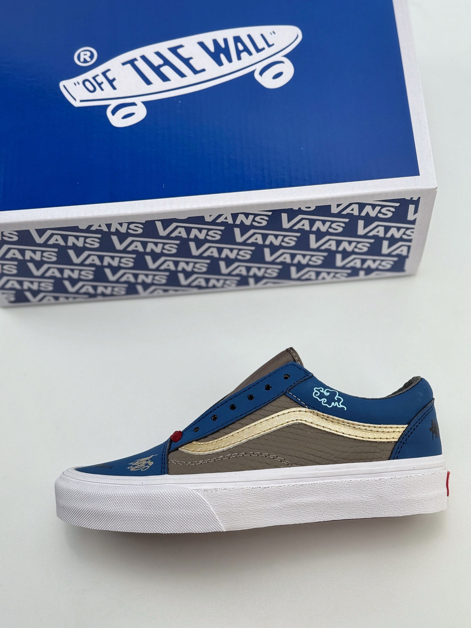 Vans Old Skool 黑神话悟空 祥云龙纹 游戏主题 解构复古减震耐磨轻便低帮板鞋