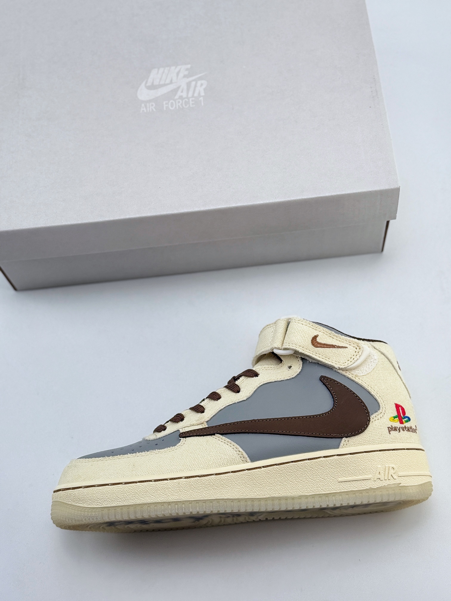 Nike Air Force 1 Mid 07 x ravis Scott x Sony PlayStation 5 联名中帮  BQ5828-202