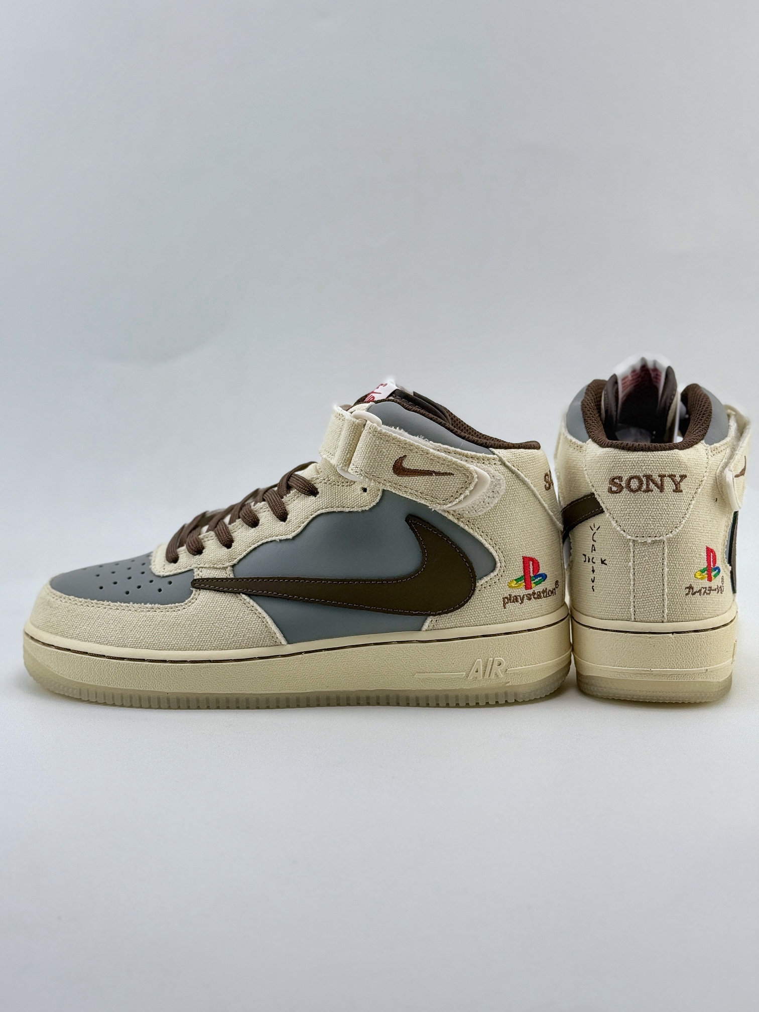 Nike Air Force 1 Mid 07 x ravis Scott x Sony PlayStation 5 联名中帮  BQ5828-202