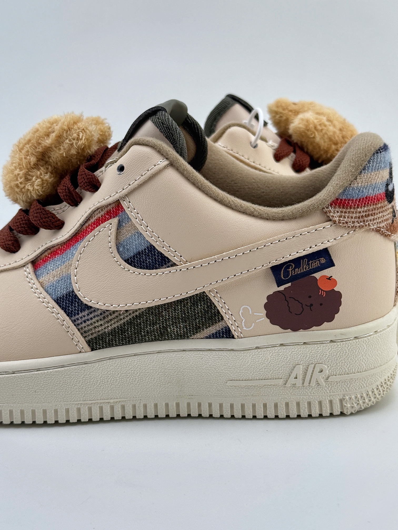 Nike Air Force 1 Low 07 米黄拼接彩虹布  CW2288-230