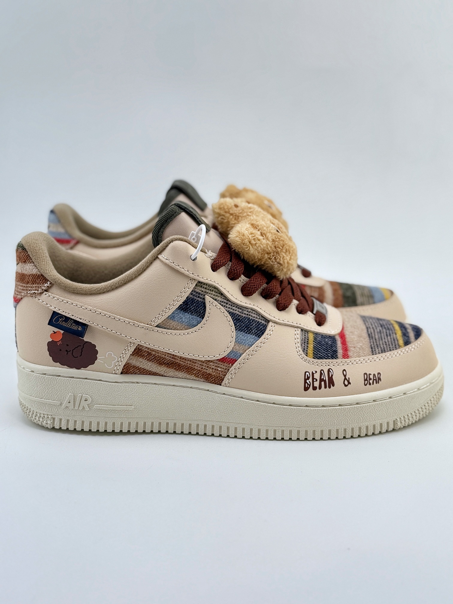 Nike Air Force 1 Low 07 米黄拼接彩虹布  CW2288-230