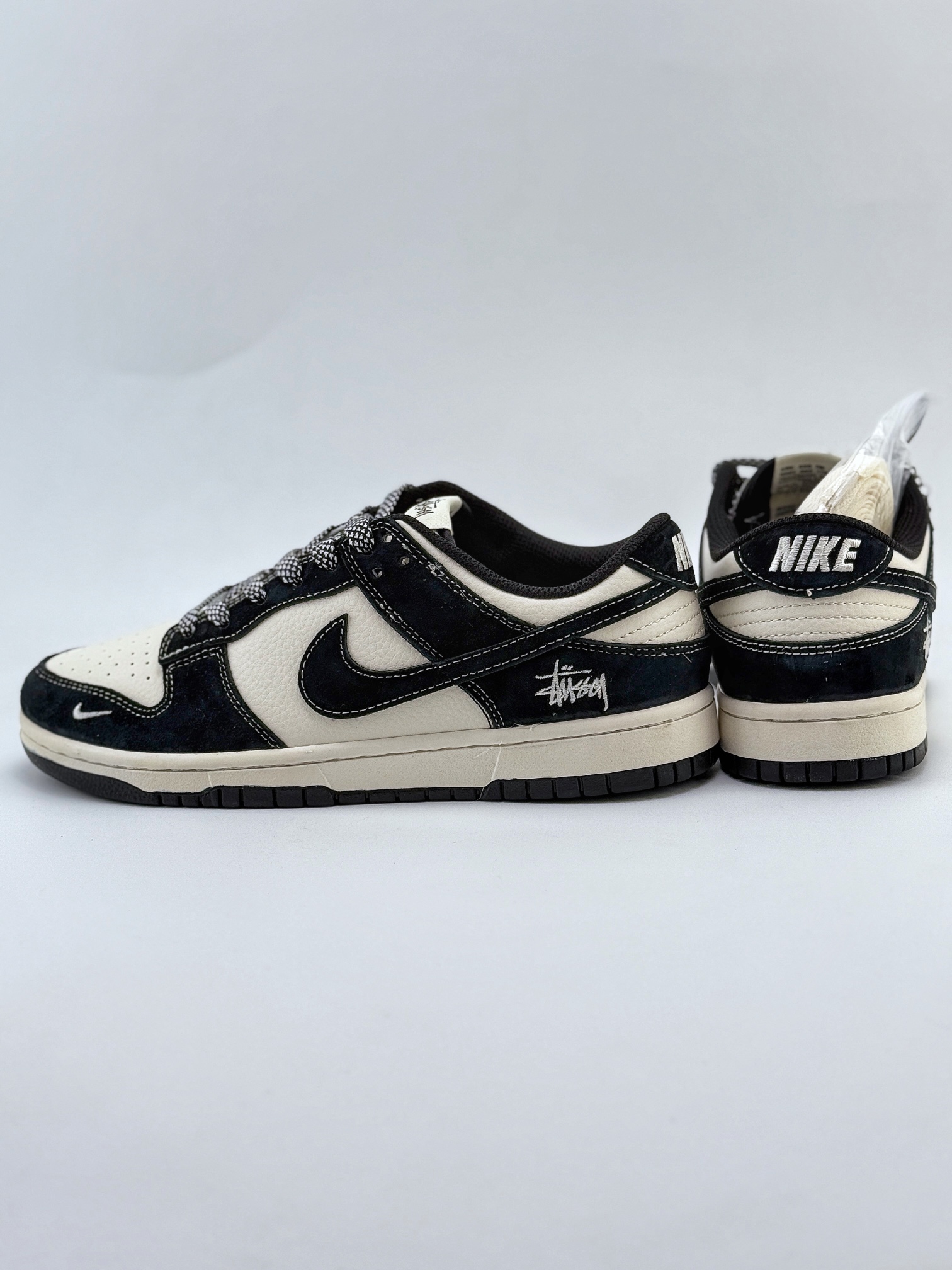 Nike SB Dunk Low x Stussy 米黑满天星 BB9898-008