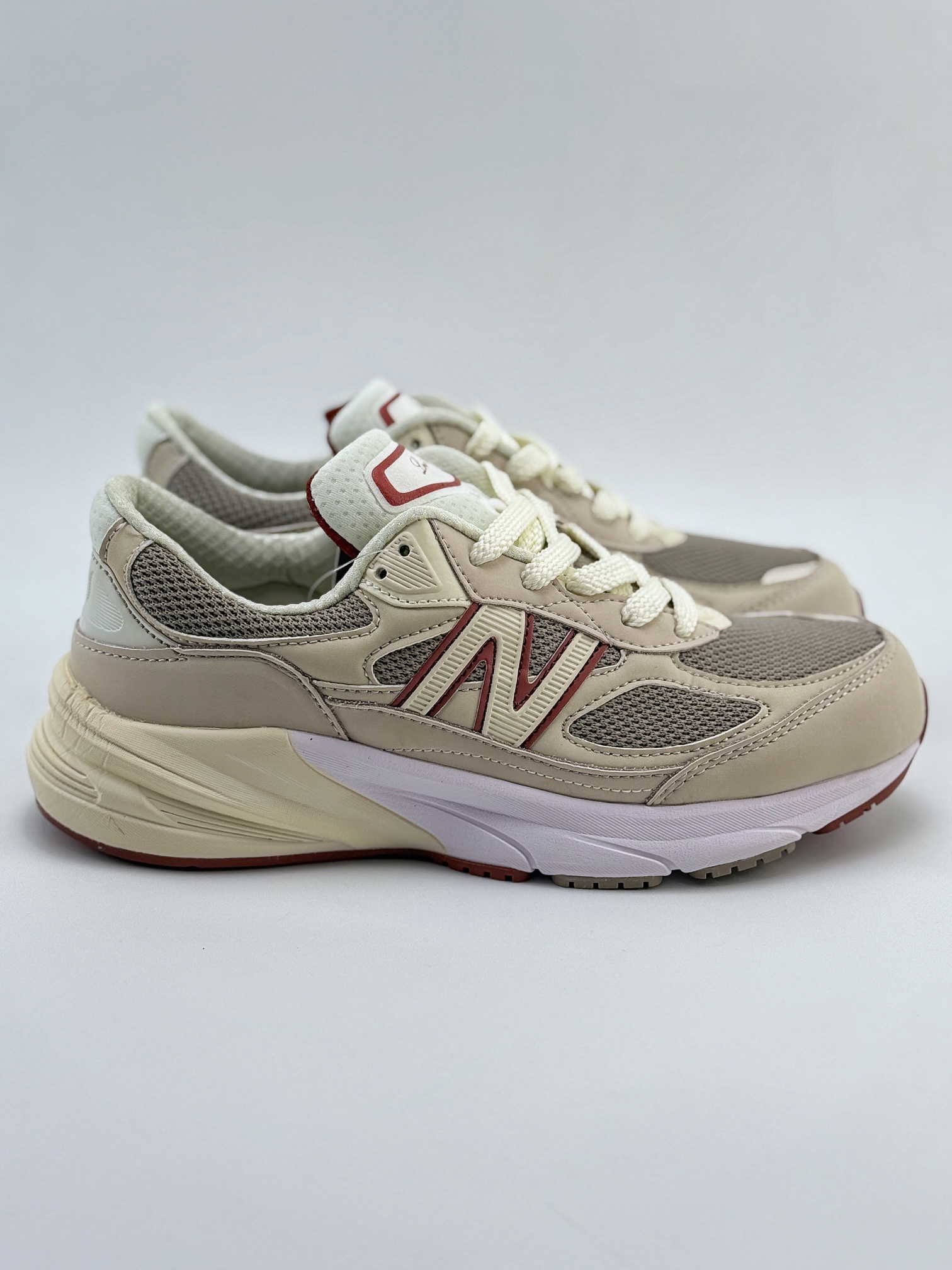 New Balance x Loro Piana NB990 V6系列 版本 美产元祖灰色 复古休闲跑步鞋   U990LP6HD