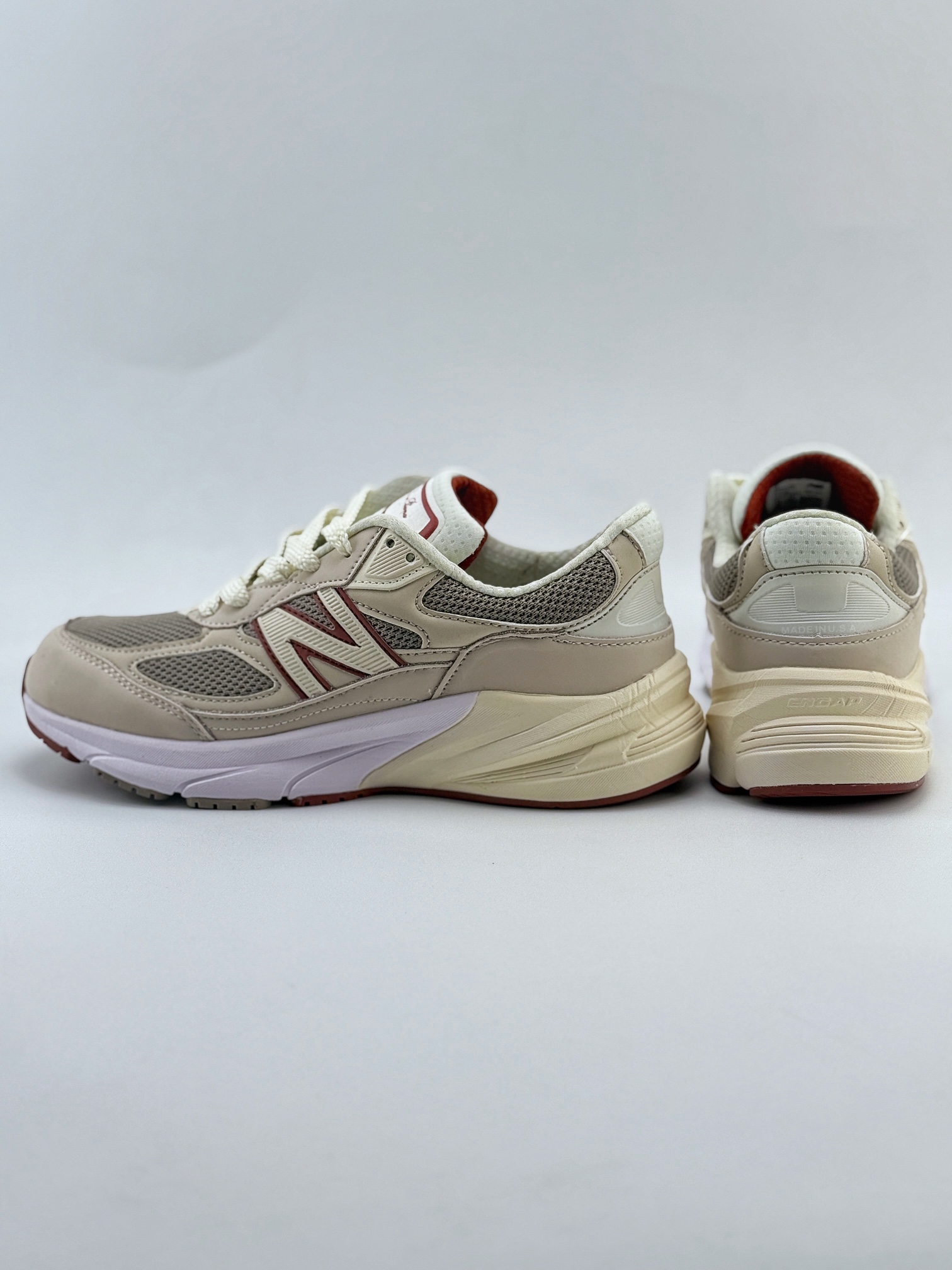 New Balance x Loro Piana NB990 V6系列 版本 美产元祖灰色 复古休闲跑步鞋   U990LP6HD