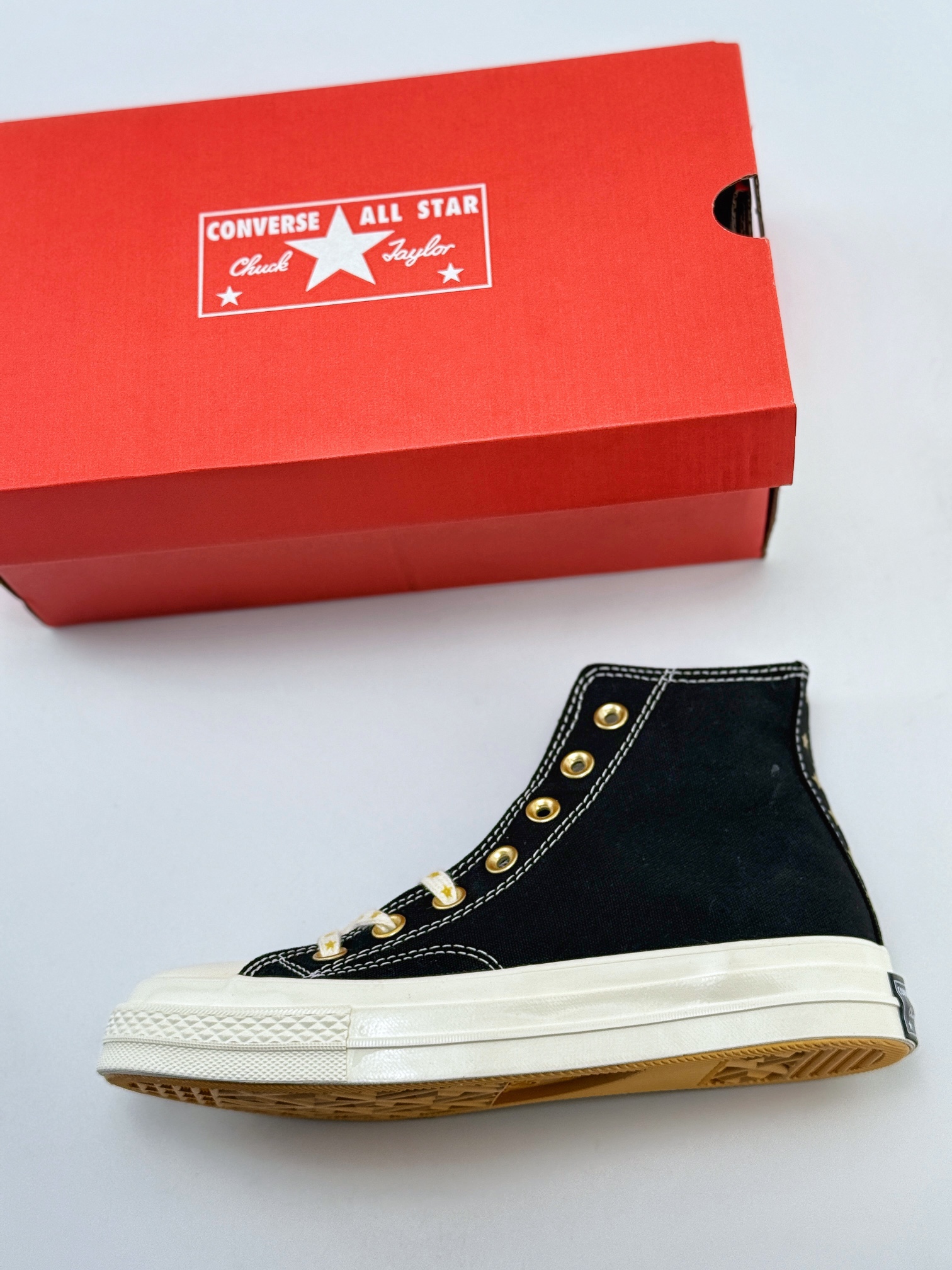 Converse 1970s 黑色 星星鞋带 A12462C