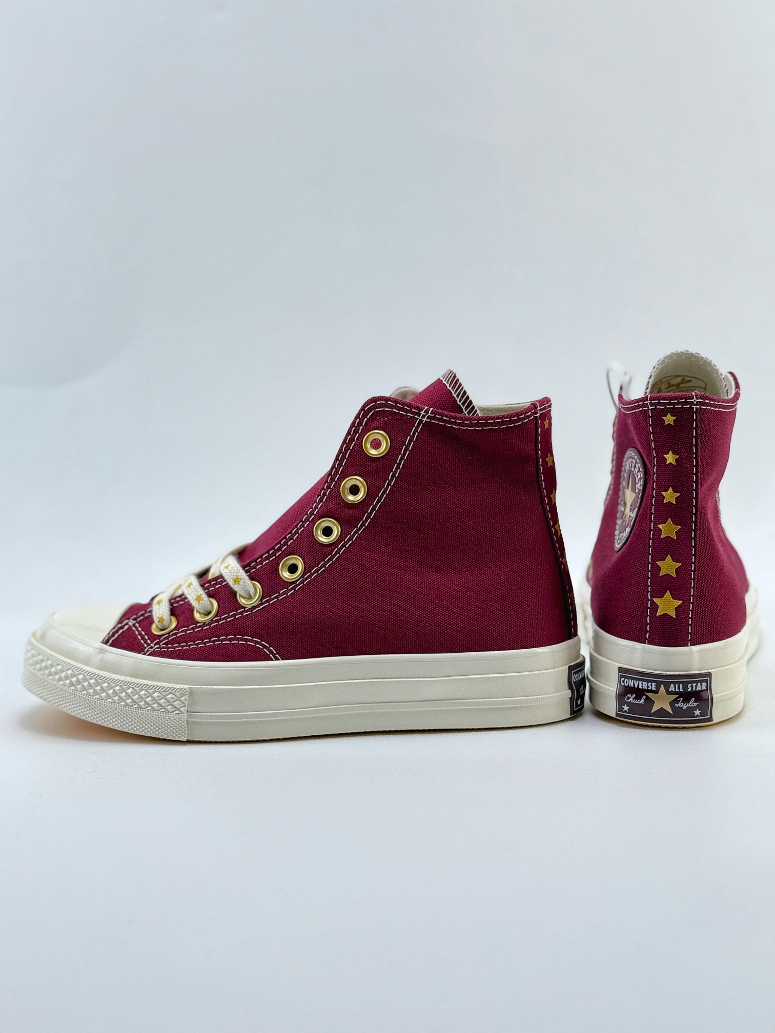 Converse 1970s 酒红 星星鞋带  A12463C