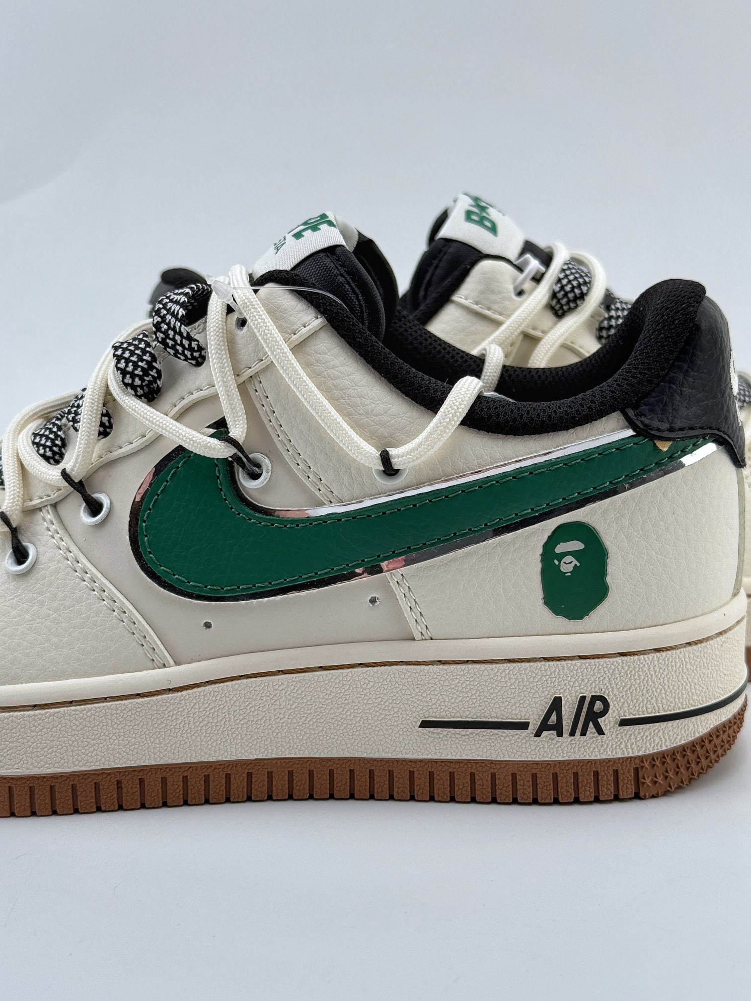 Nike Air Force 1 Low 07 x BAPE 米绿绑带满天星  SJ1198-100