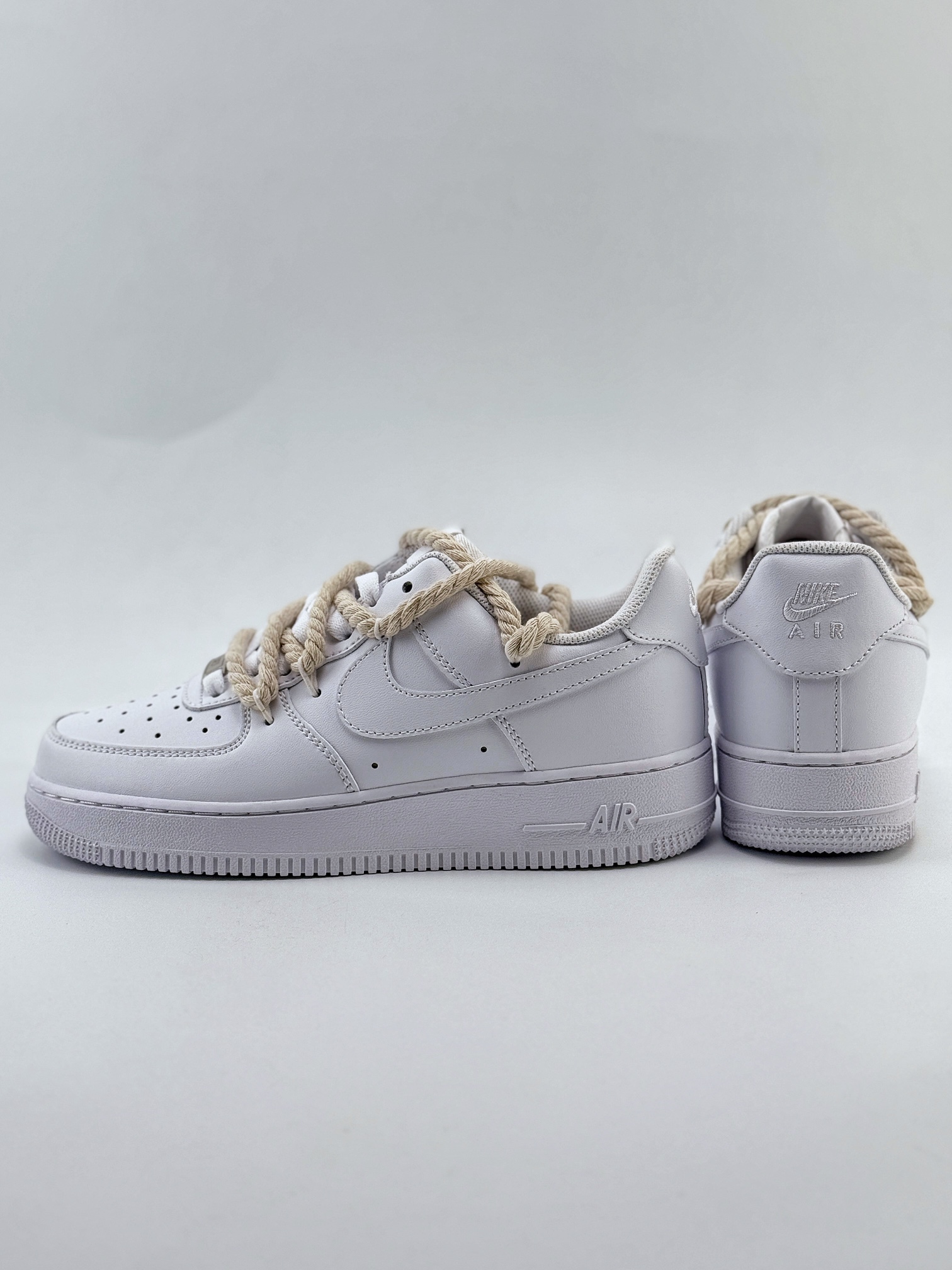 Nike Air Force 1 Low 07 纯白麻绳绑带 CW2288-046