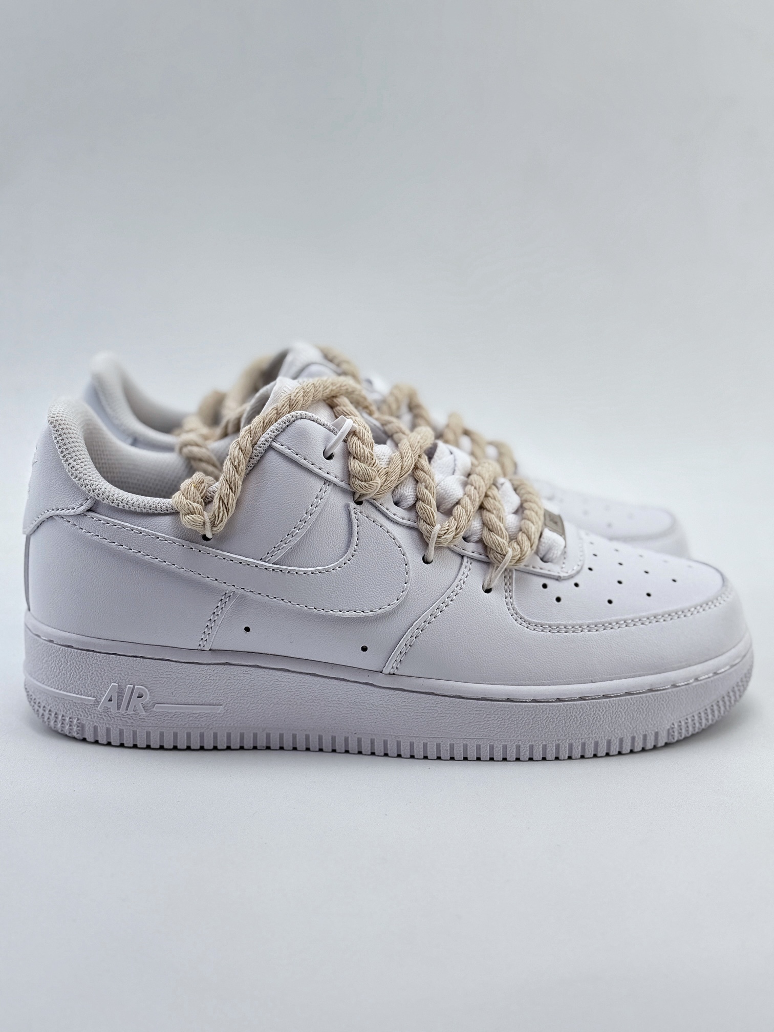 Nike Air Force 1 Low 07 纯白麻绳绑带 CW2288-046