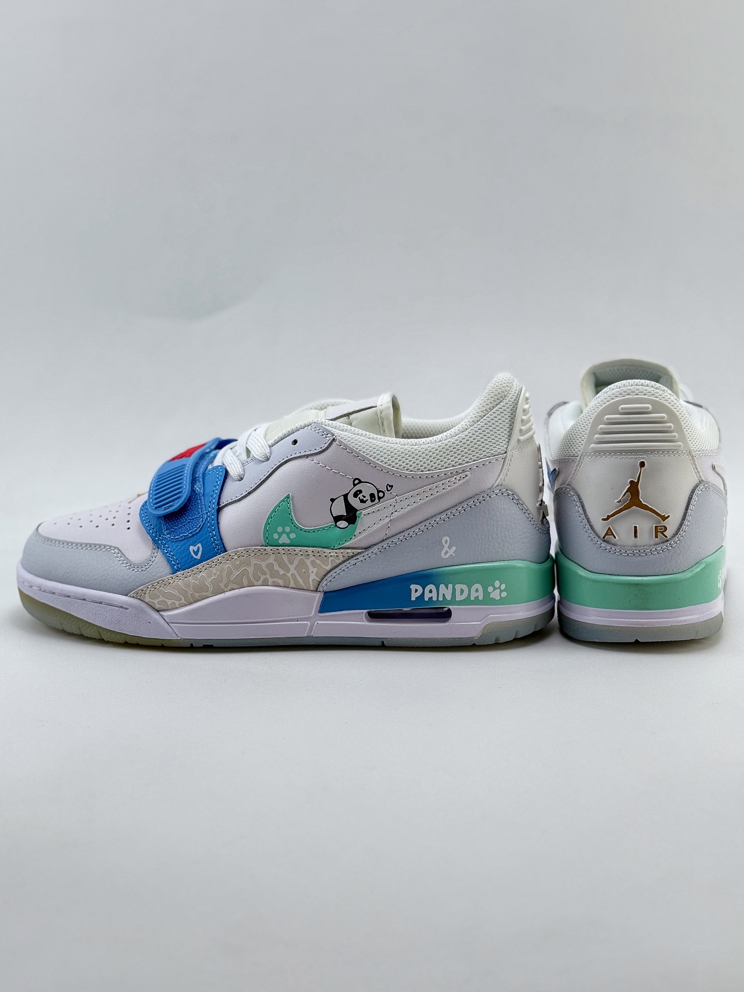 Nike Air Jordan Legacy 312 Low 定制涂鸦 中式国风 慵懒大熊猫 灰蓝  FN8896-131