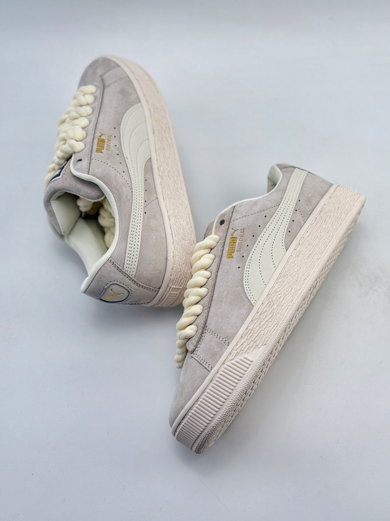 PUMA Suede XL 百搭单品 厚鞋舌轻便防滑低帮板鞋 398708-01