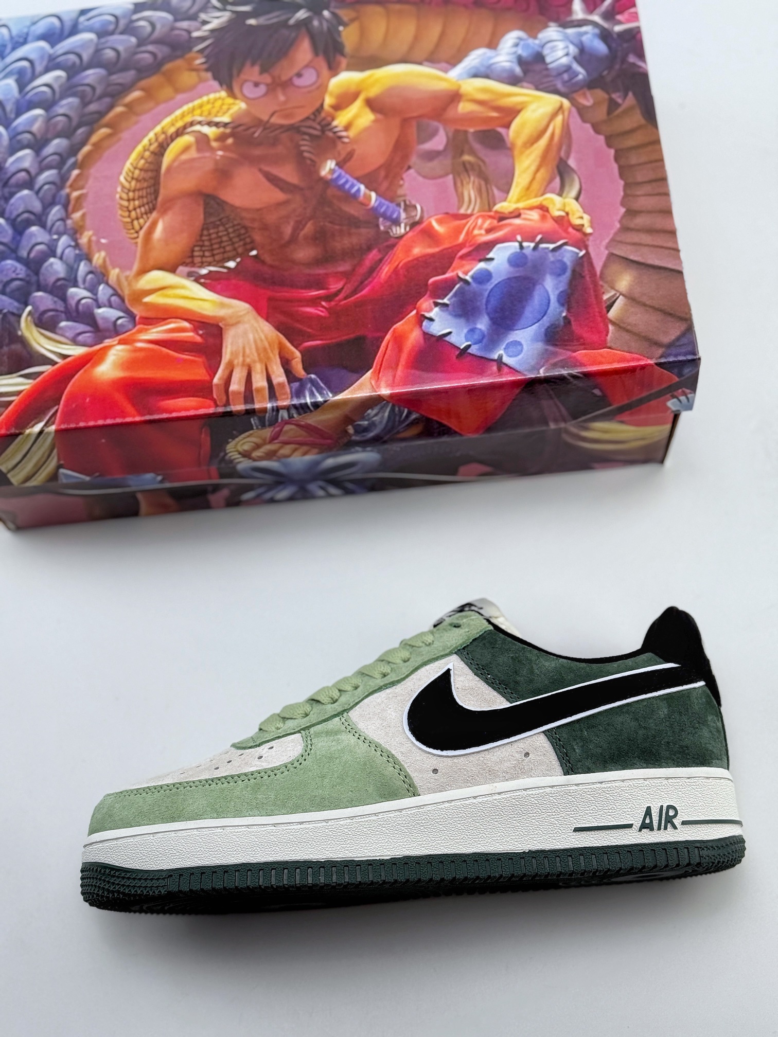 Nike Air Force 1 Low 07 路飞 灰绿黑翻毛  LF8989-333