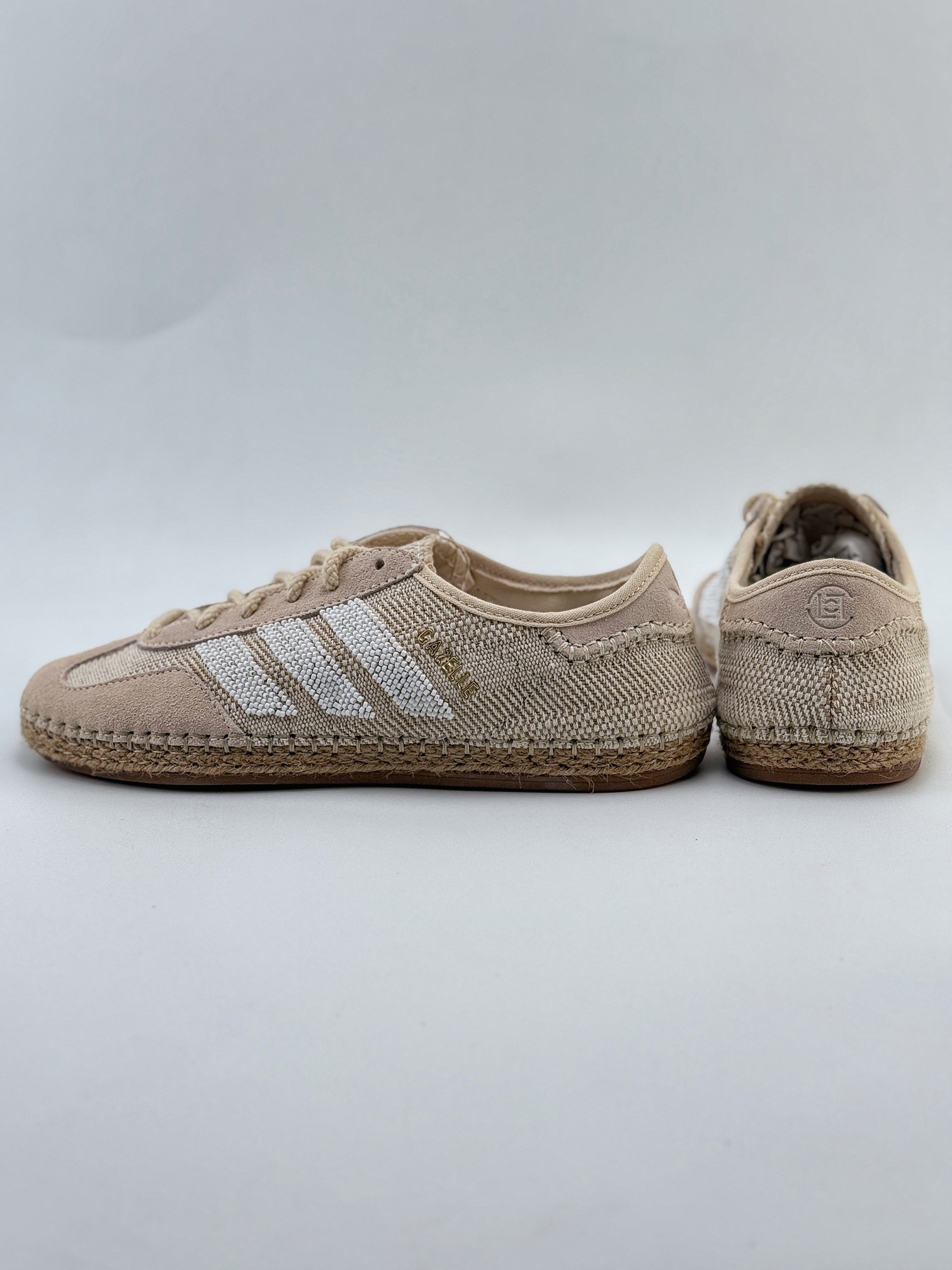 adidas Originals Gazelle x CLOT ”HALO IVORY” 米色 三叶草休闲防滑耐磨低帮板鞋  IH3144