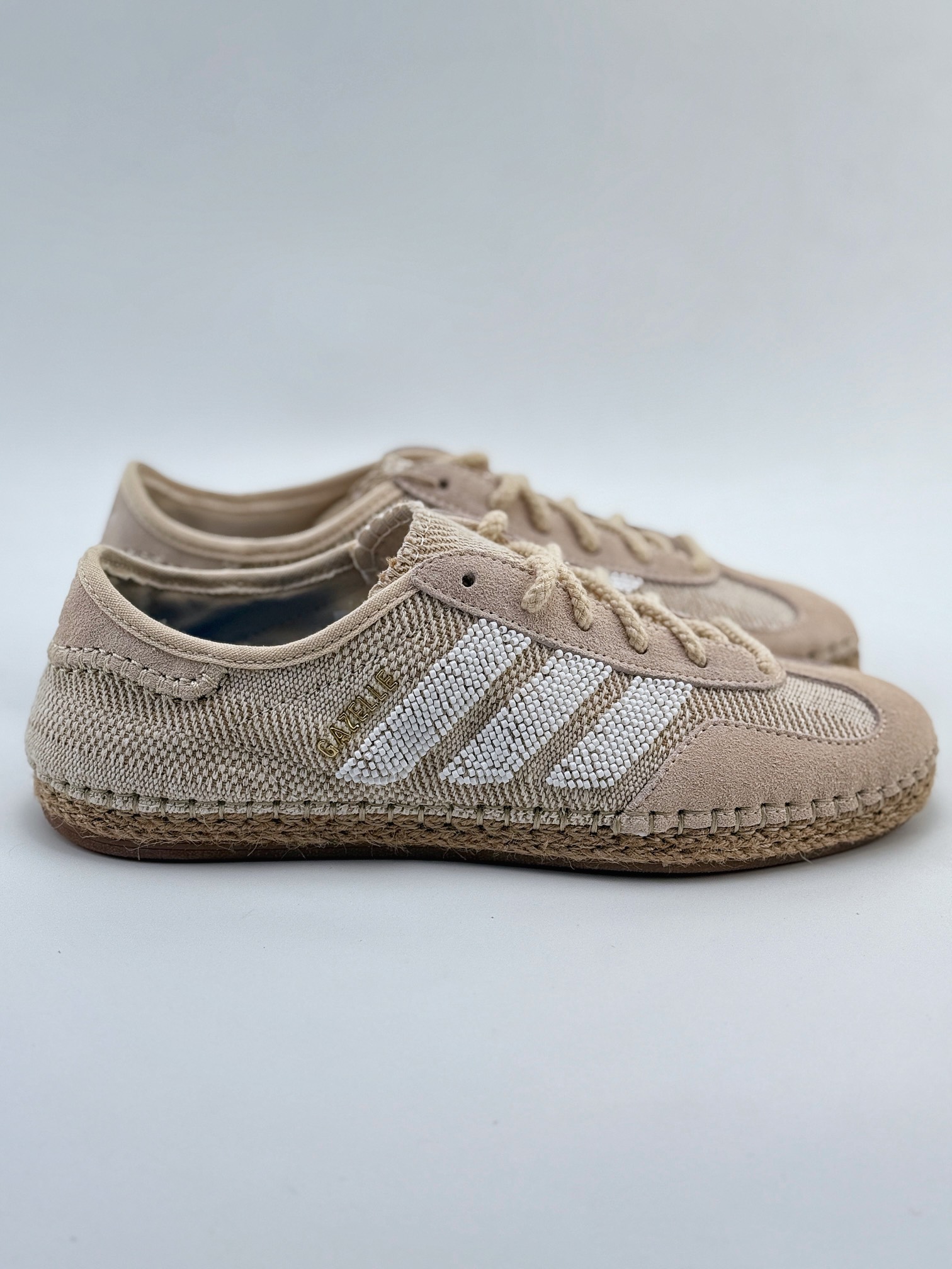 adidas Originals Gazelle x CLOT ”HALO IVORY” 米色 三叶草休闲防滑耐磨低帮板鞋  IH3144