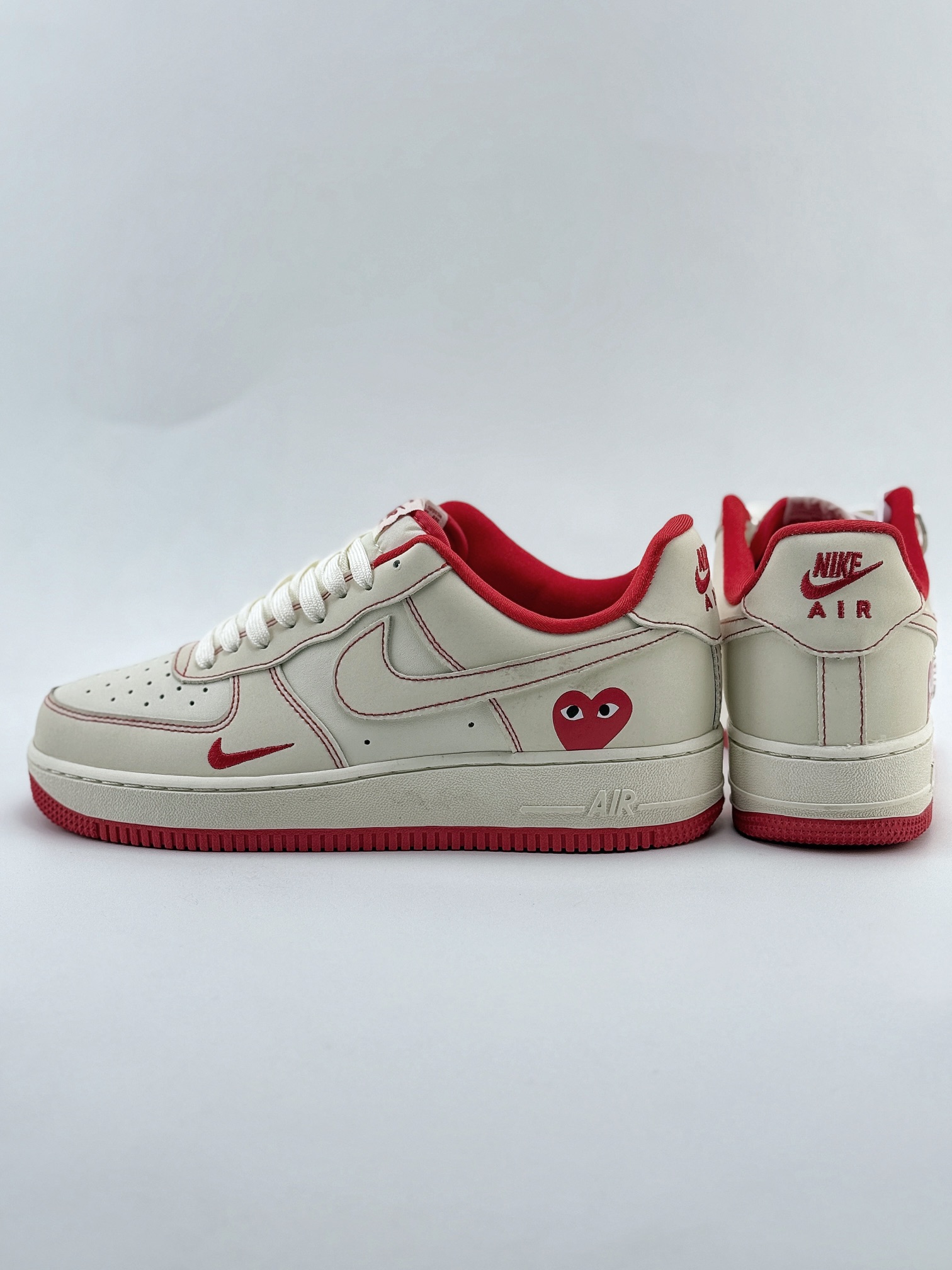 Nike Air Force 1 Low 07 x Comme des Garcons 米红小钩  KK3333-001