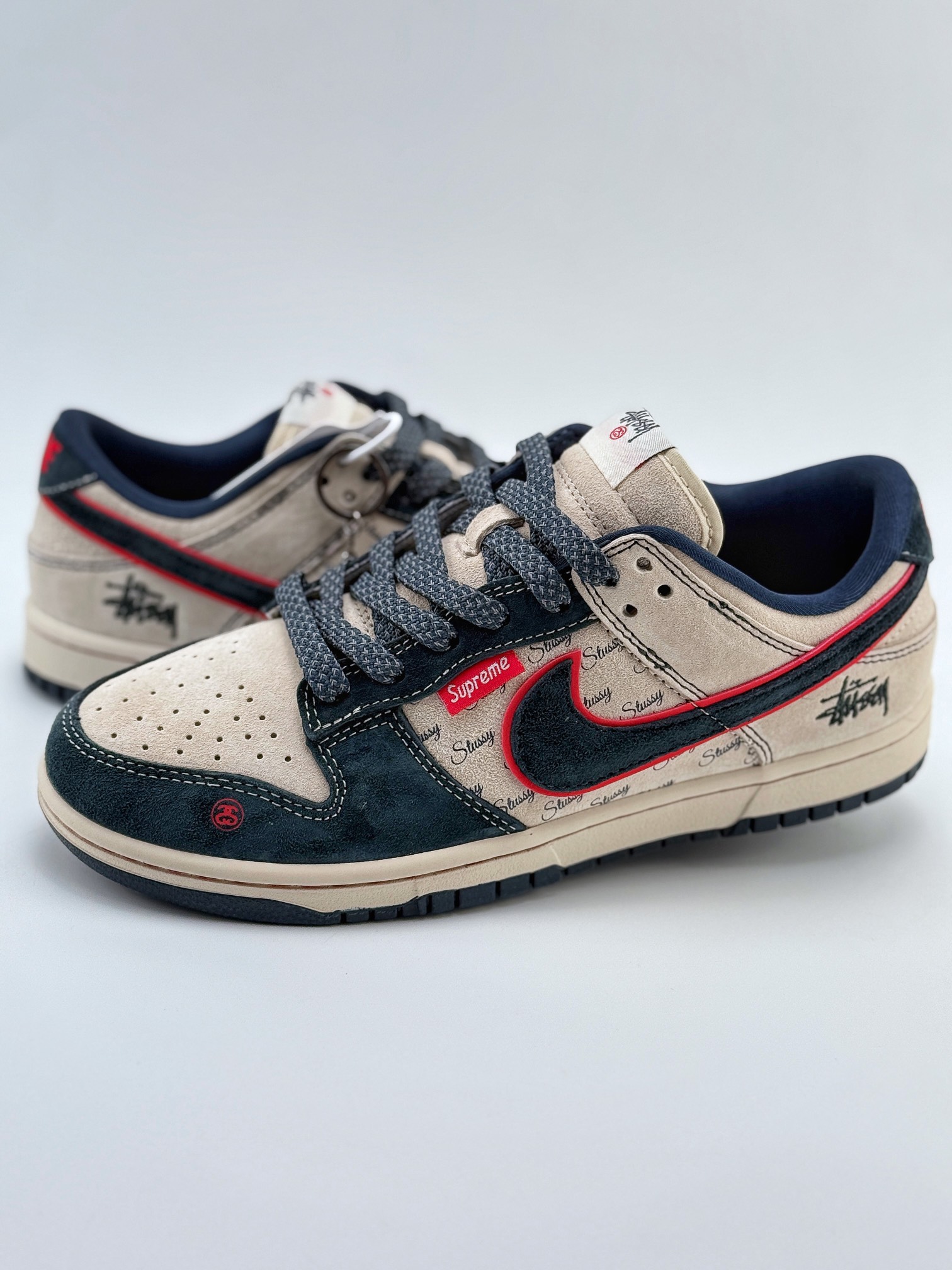 Nike SB Dunk Low x Stussy 灰深蓝满天星 DQ1098-520