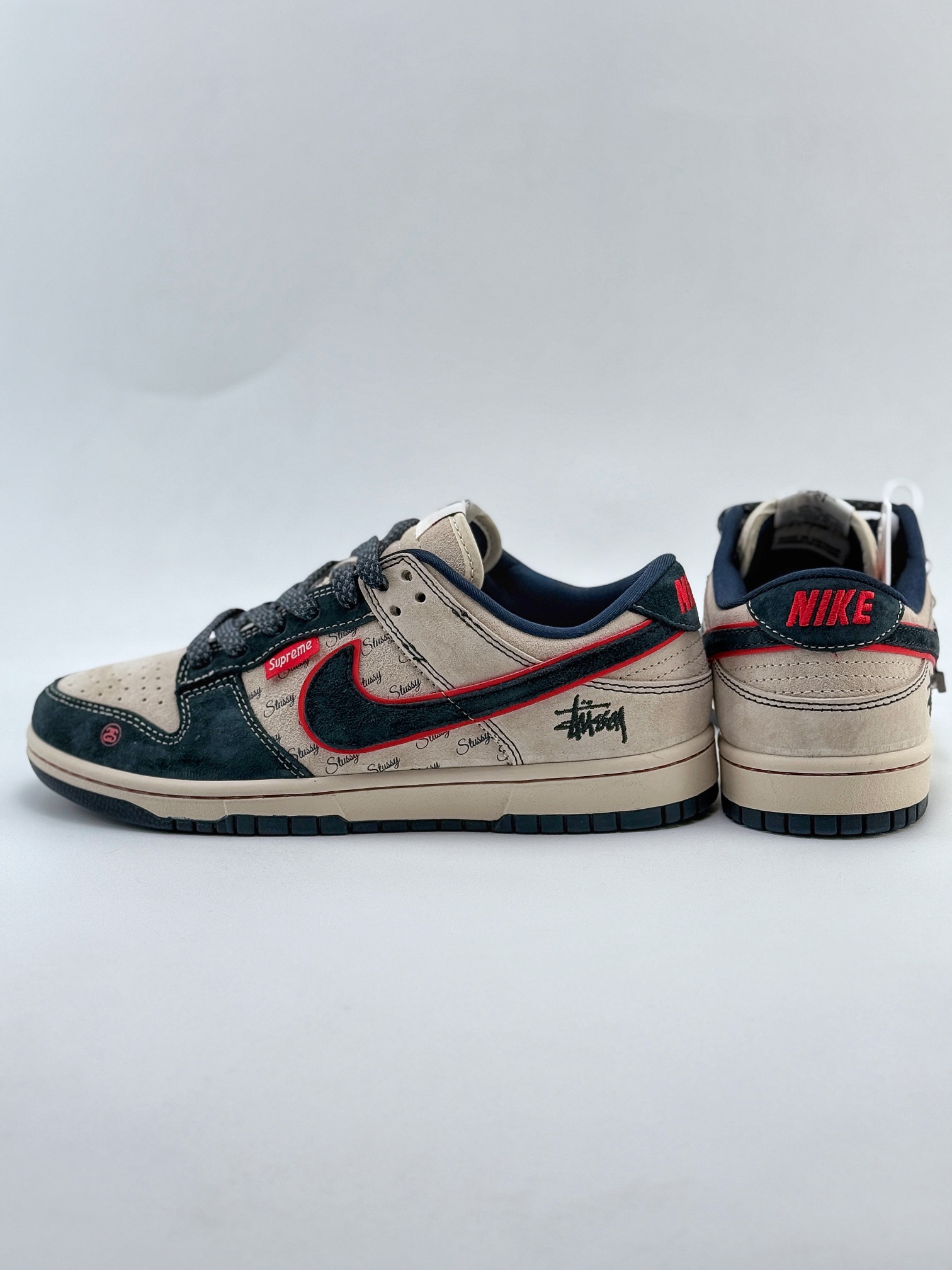 Nike SB Dunk Low x Stussy 灰深蓝满天星 DQ1098-520