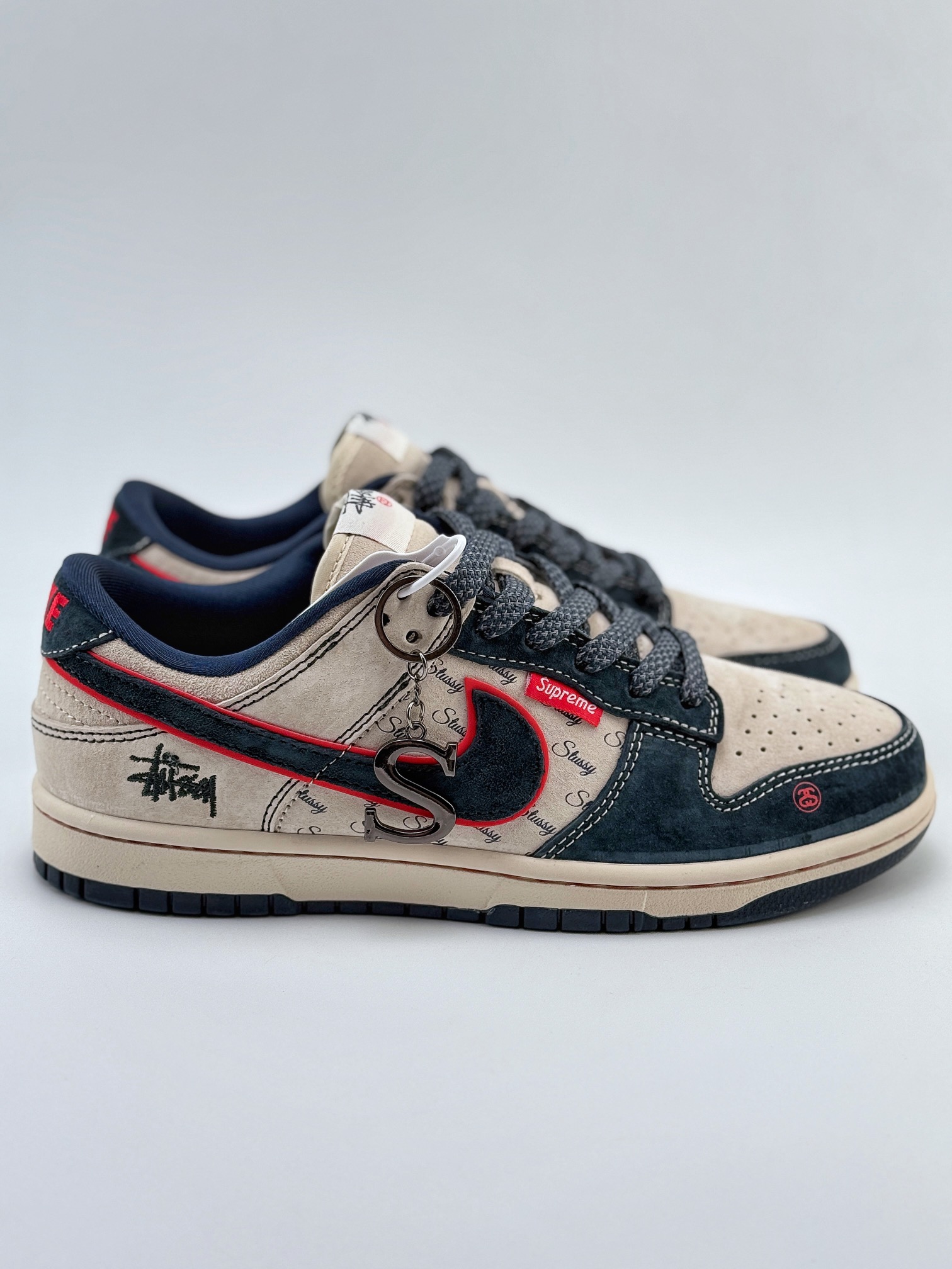 Nike SB Dunk Low x Stussy 灰深蓝满天星 DQ1098-520