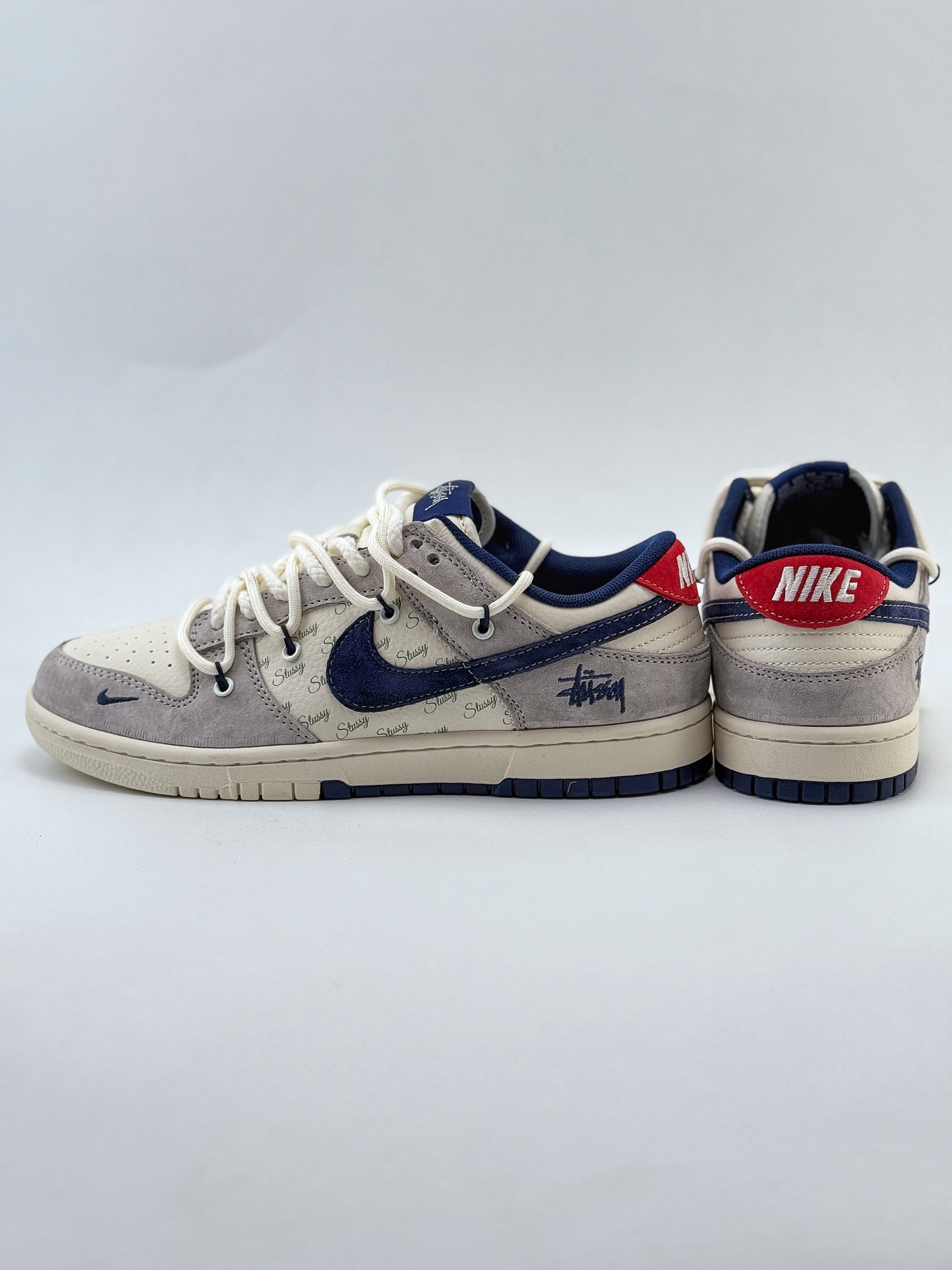 Nike SB Dunk Low x Stussy 白蓝红绑带 SJ2068-308