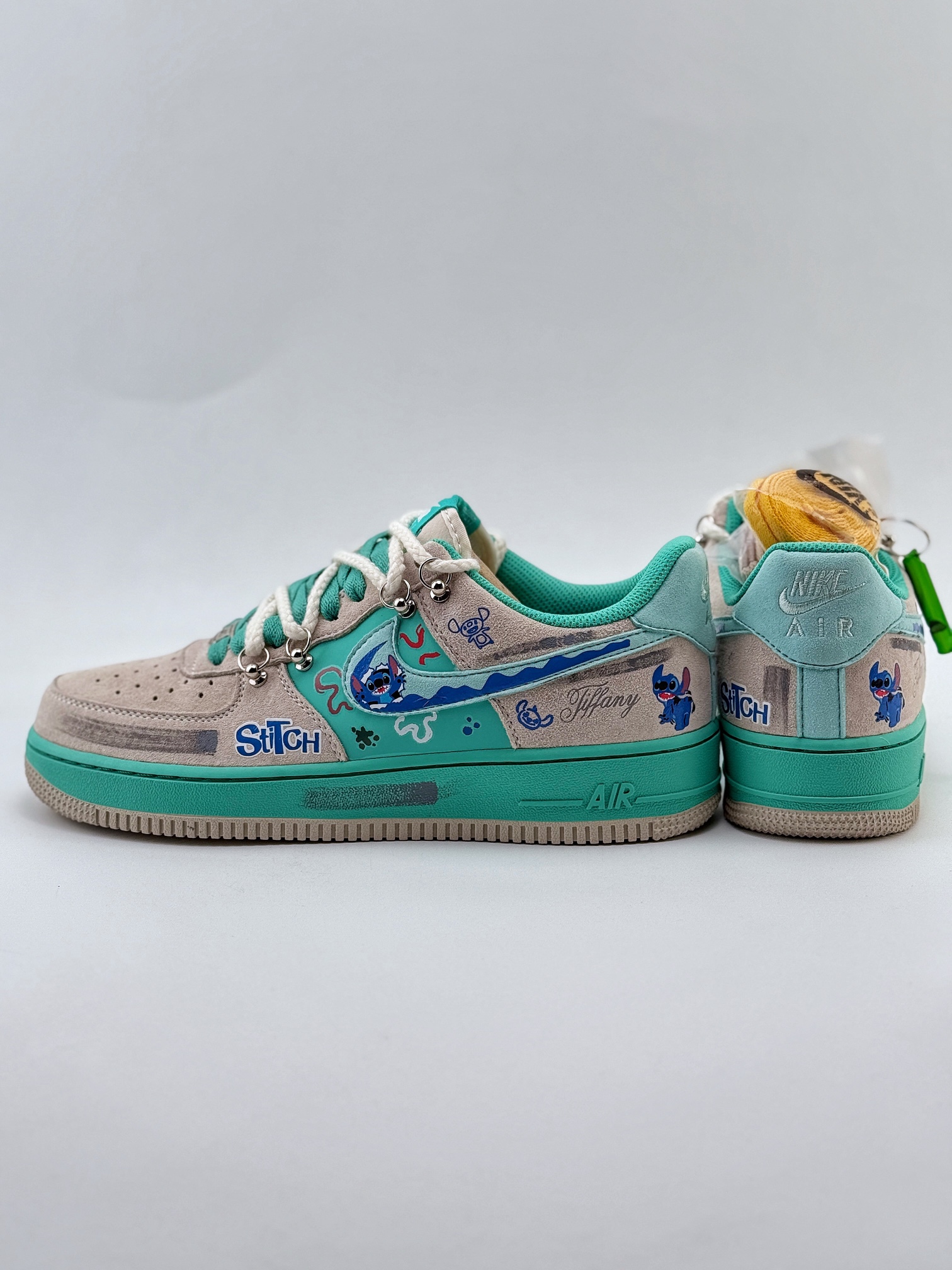 Nike Air Force 1 Low 07 星际宝贝 史迪仔 灰绿绑带 DZ1328-222