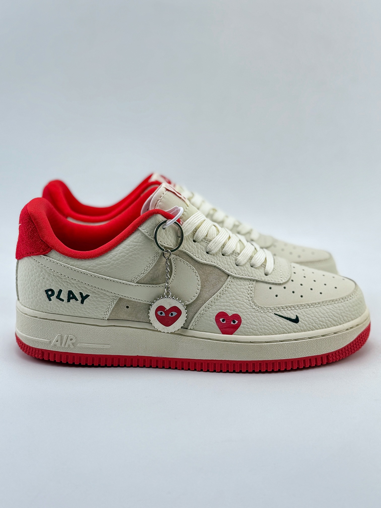 Nike Air Force 1 Low 07 x Comme des Garcons 米白红 KK3333-003