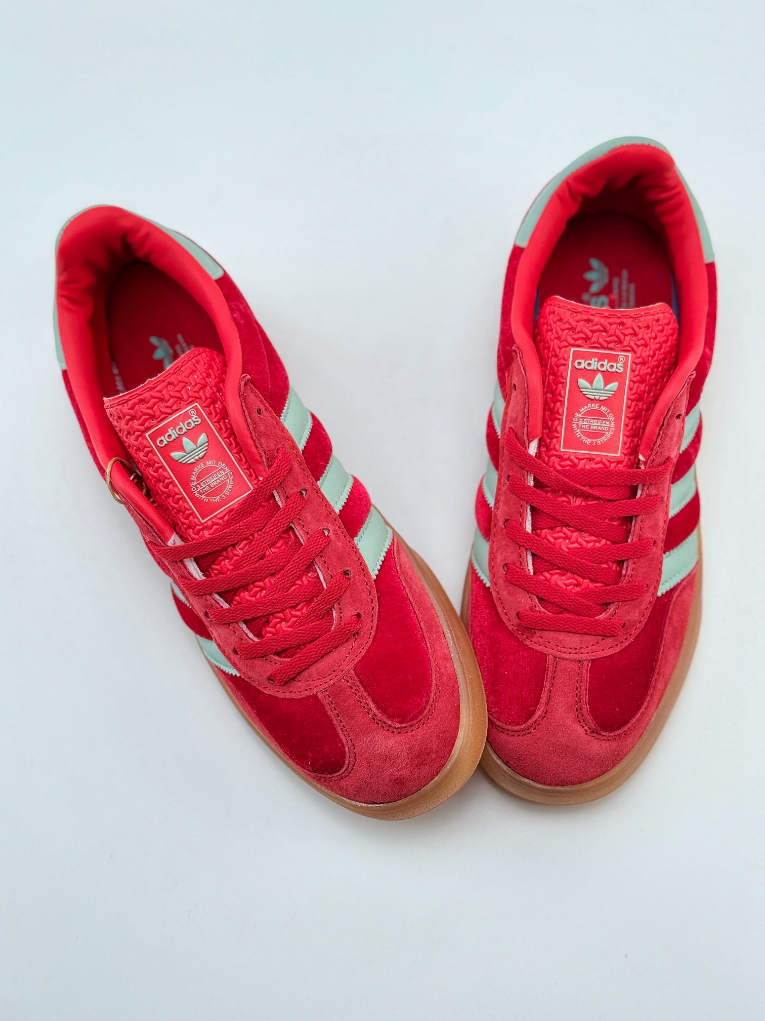 adidas Originals Gazelle INdoor 红 三叶草休闲防滑耐磨低帮板鞋 IG6786