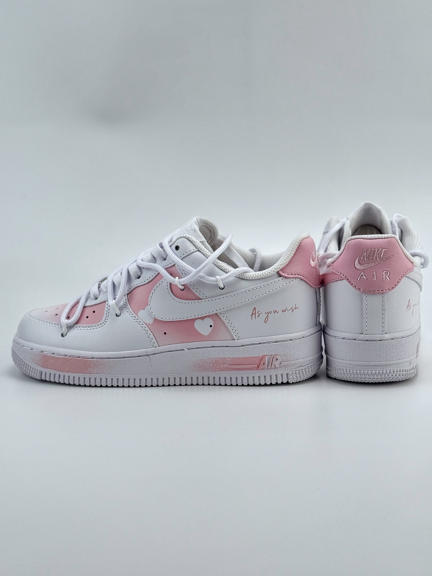 Nike Air Force 1 Low 07 优雅少女 减龄风 樱花物语 粉白绑带 ZH0316-052