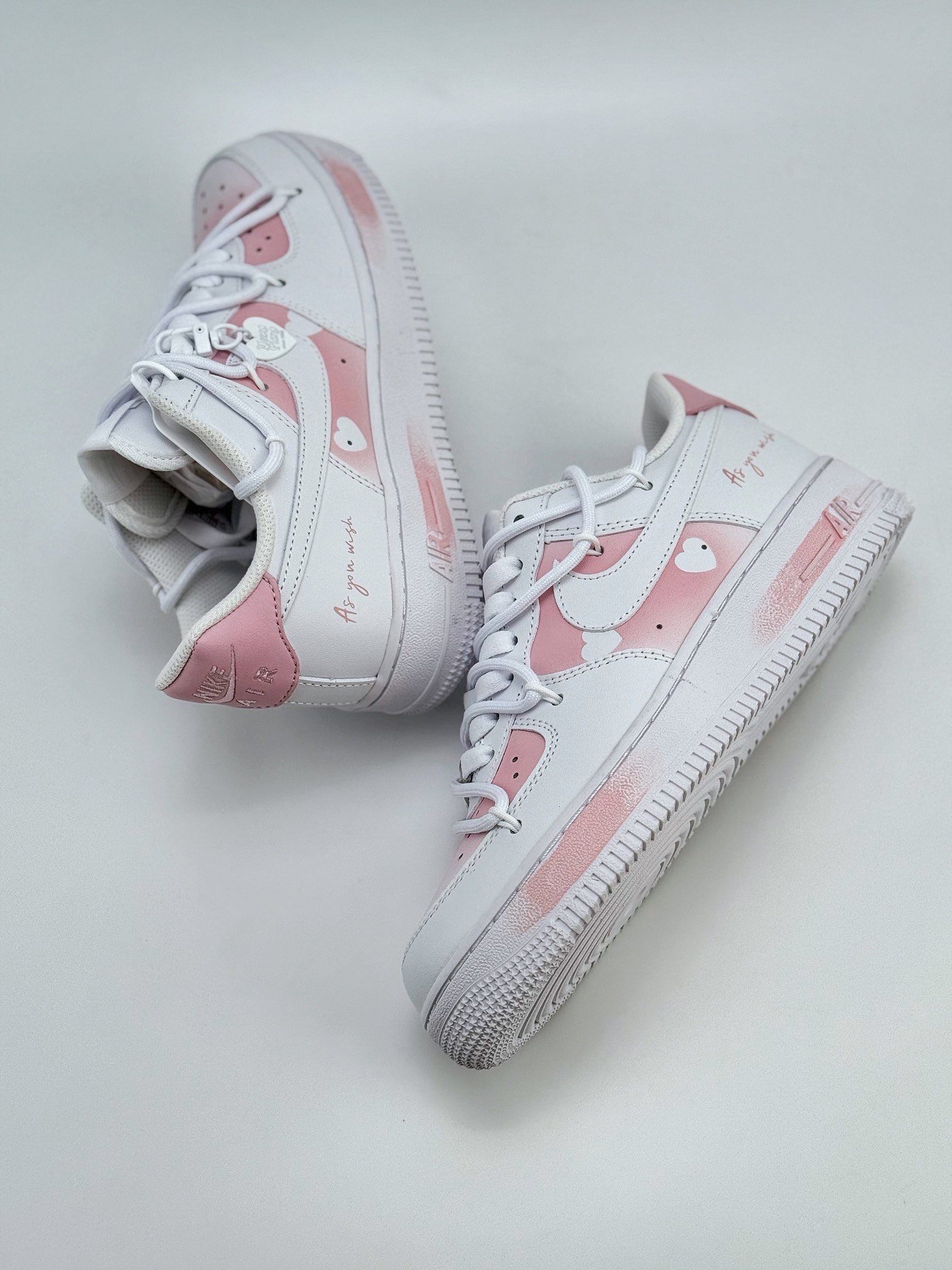 Nike Air Force 1 Low 07 优雅少女 减龄风 樱花物语 粉白绑带 ZH0316-052