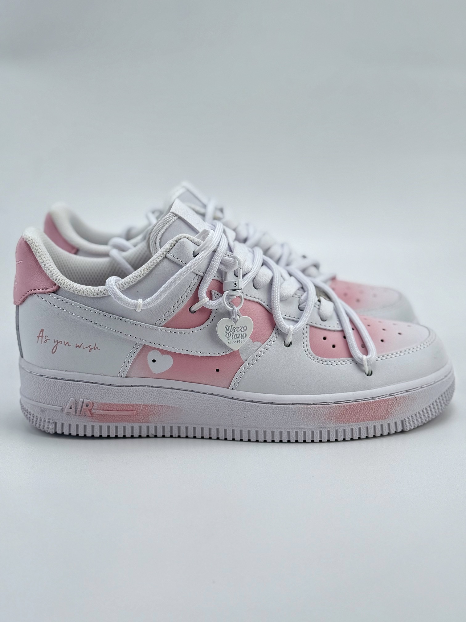 Nike Air Force 1 Low 07 优雅少女 减龄风 樱花物语 粉白绑带 ZH0316-052