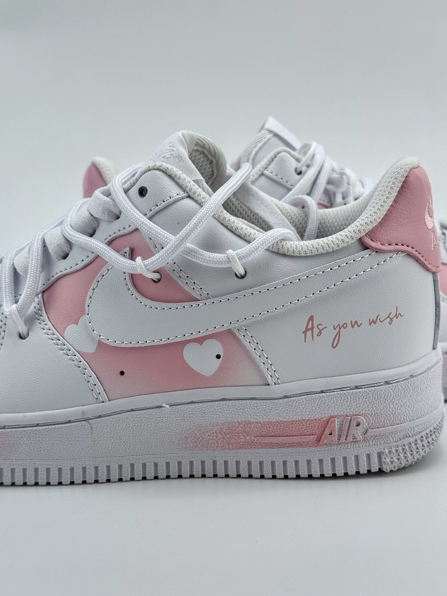 Nike Air Force 1 Low 07 优雅少女 减龄风 樱花物语 粉白绑带 ZH0316-052