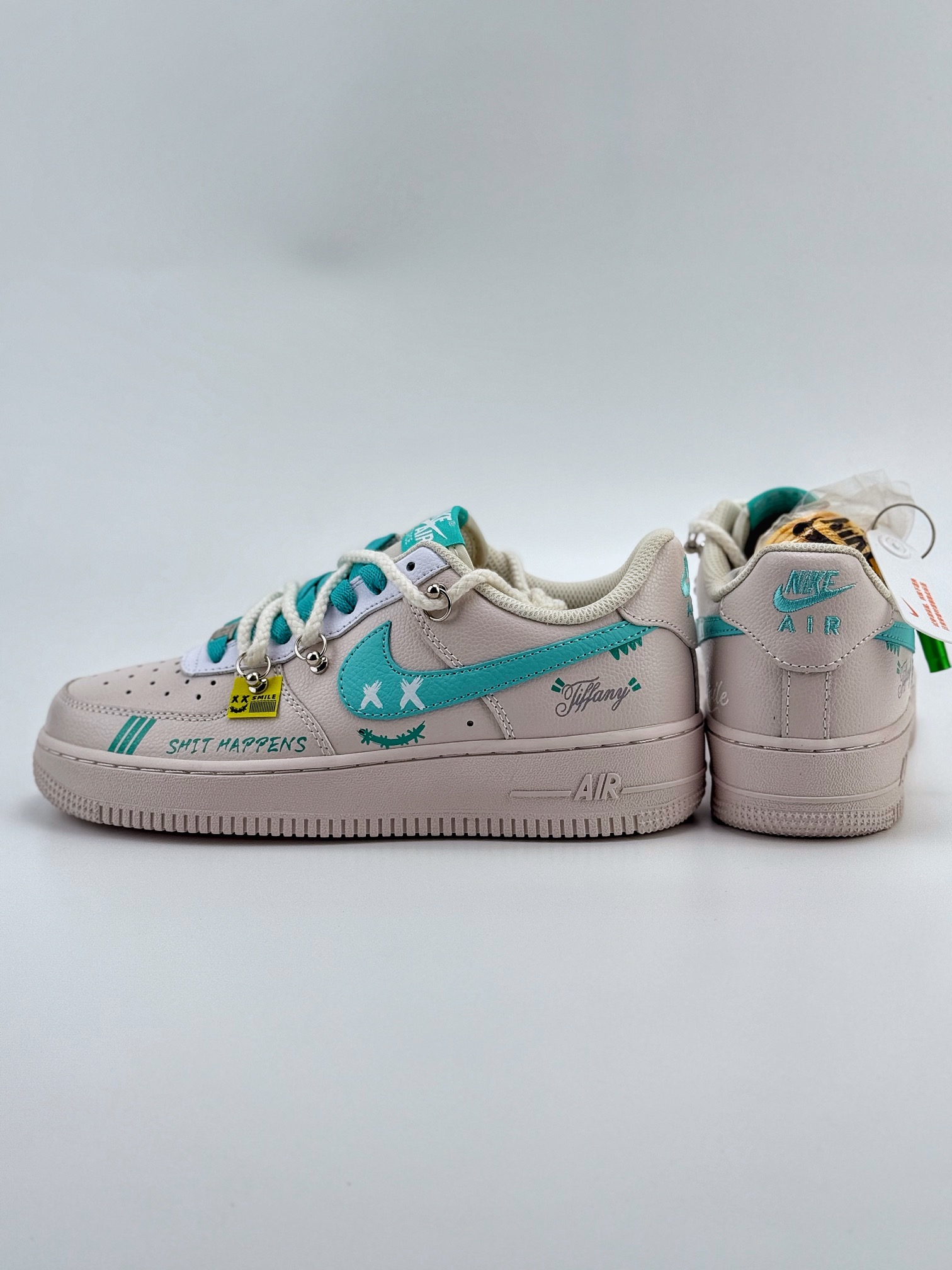 Nike Air Force 1 Low 07 米蓝绑带涂鸦 DZ1382-112