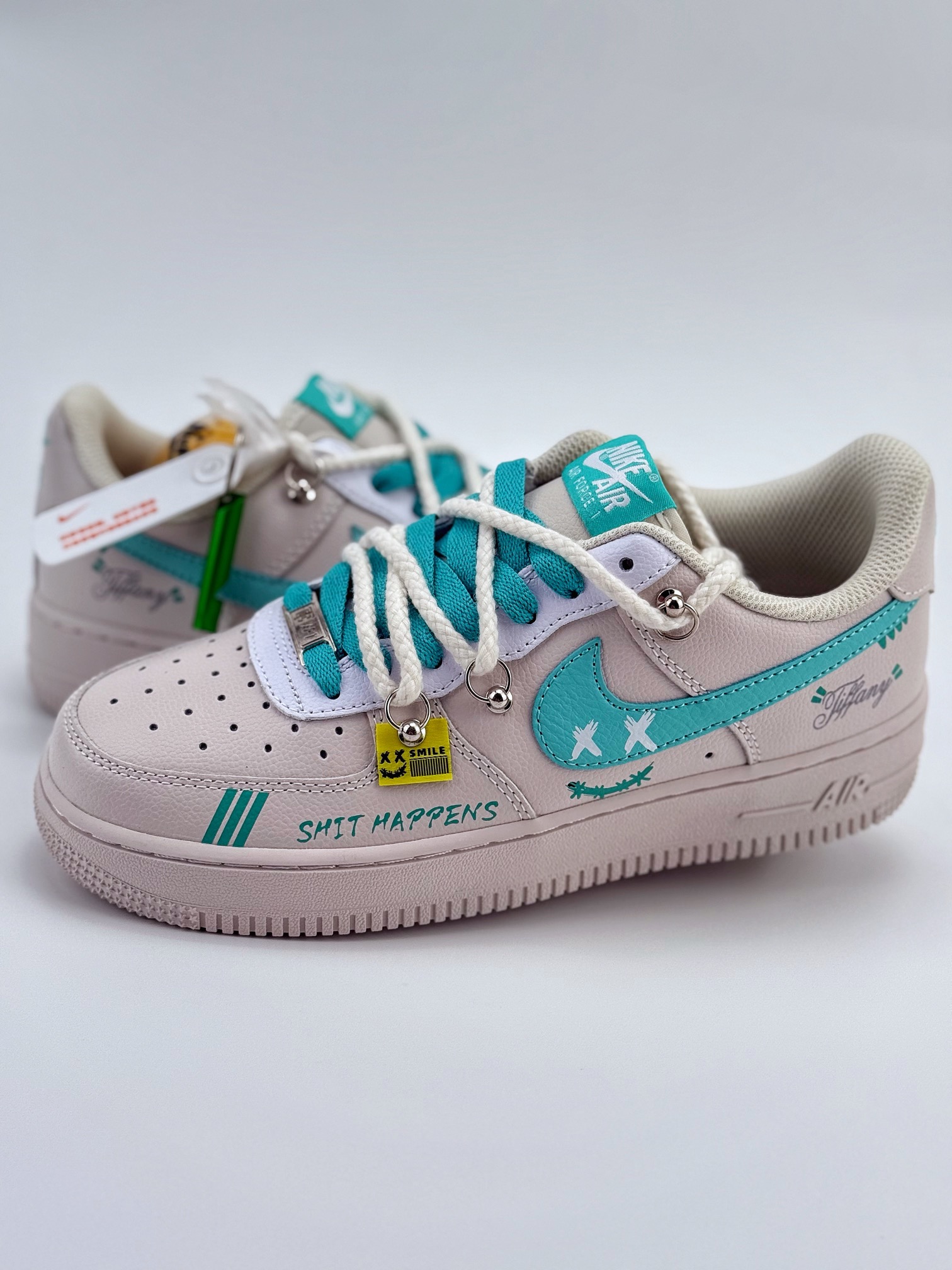 Nike Air Force 1 Low 07 米蓝绑带涂鸦 DZ1382-112