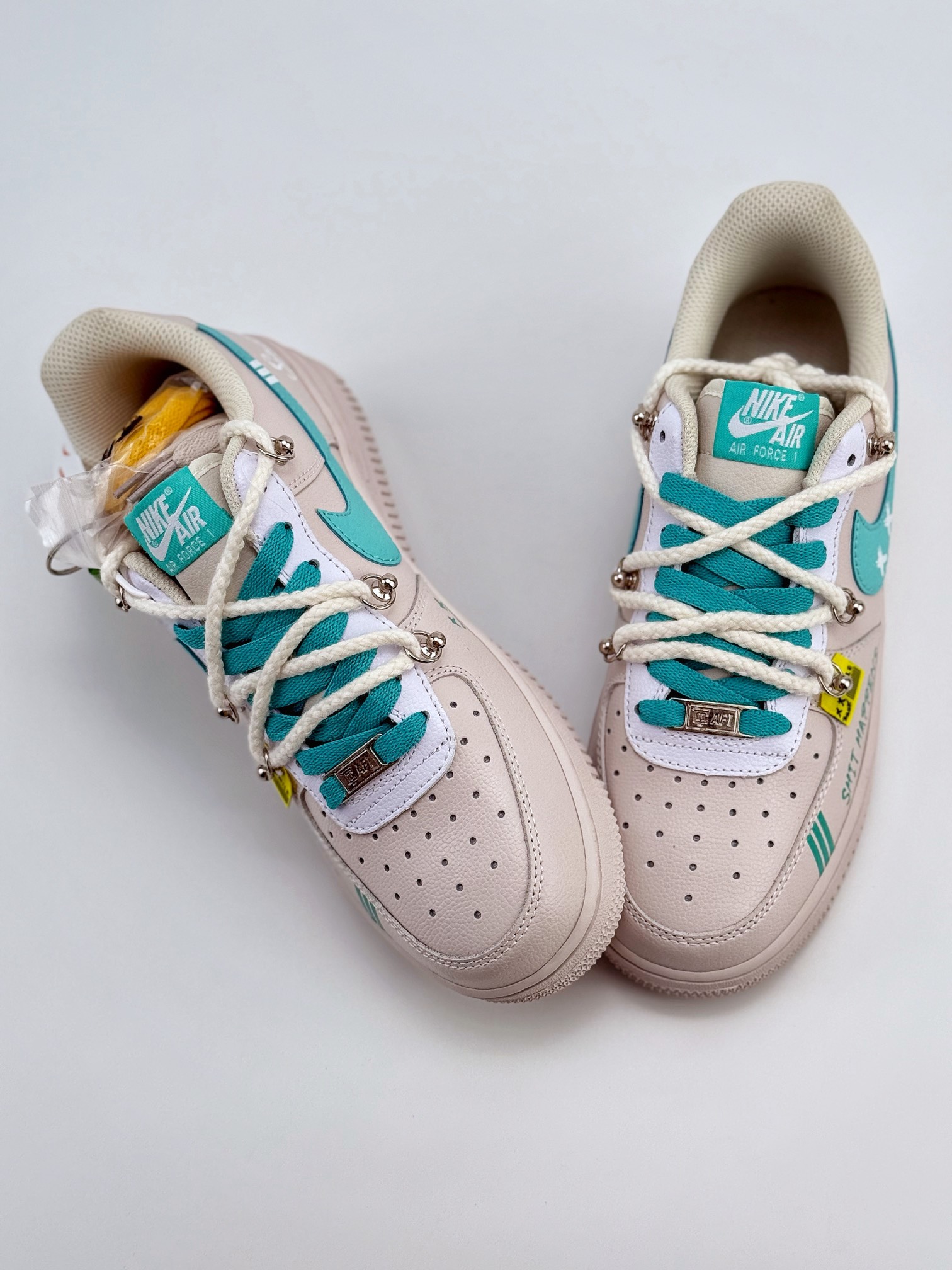Nike Air Force 1 Low 07 米蓝绑带涂鸦 DZ1382-112