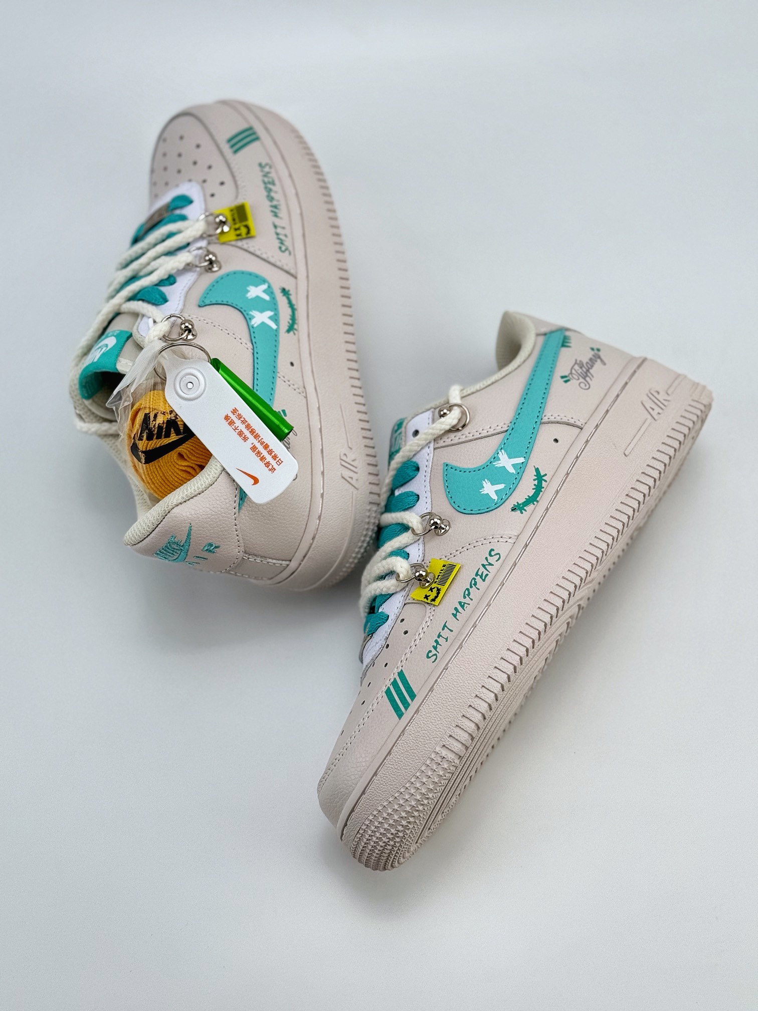 Nike Air Force 1 Low 07 米蓝绑带涂鸦 DZ1382-112