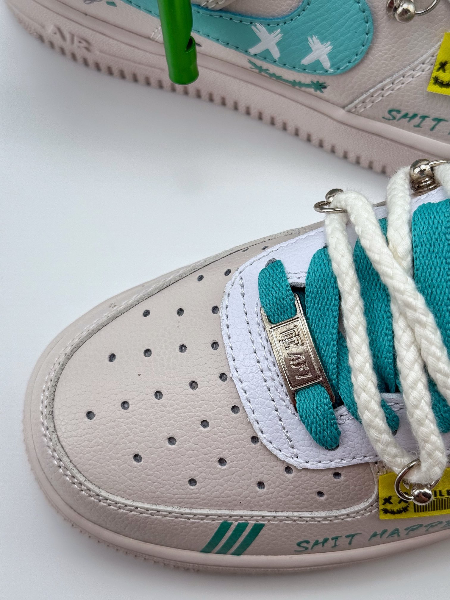 Nike Air Force 1 Low 07 米蓝绑带涂鸦 DZ1382-112