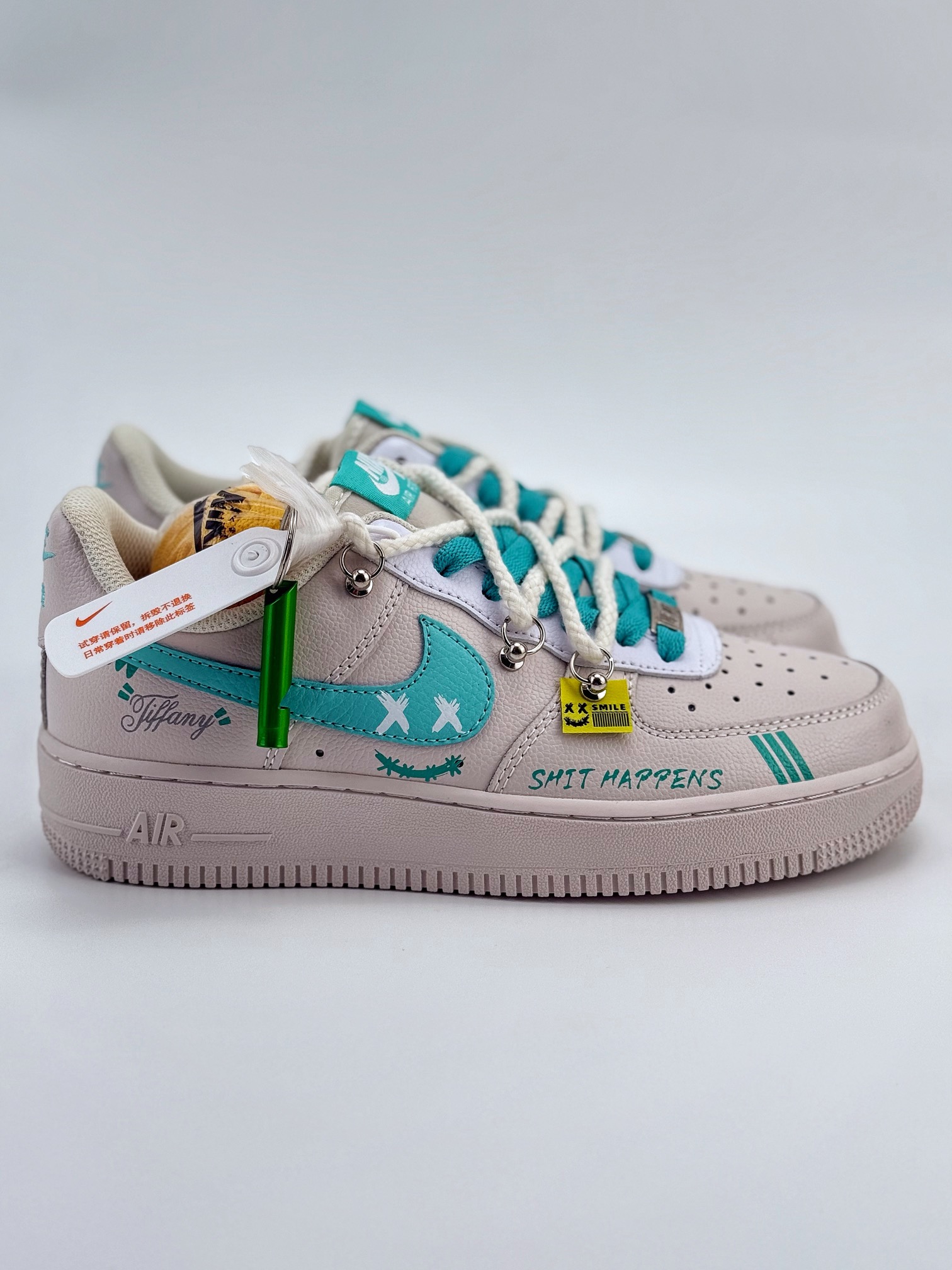 Nike Air Force 1 Low 07 米蓝绑带涂鸦 DZ1382-112