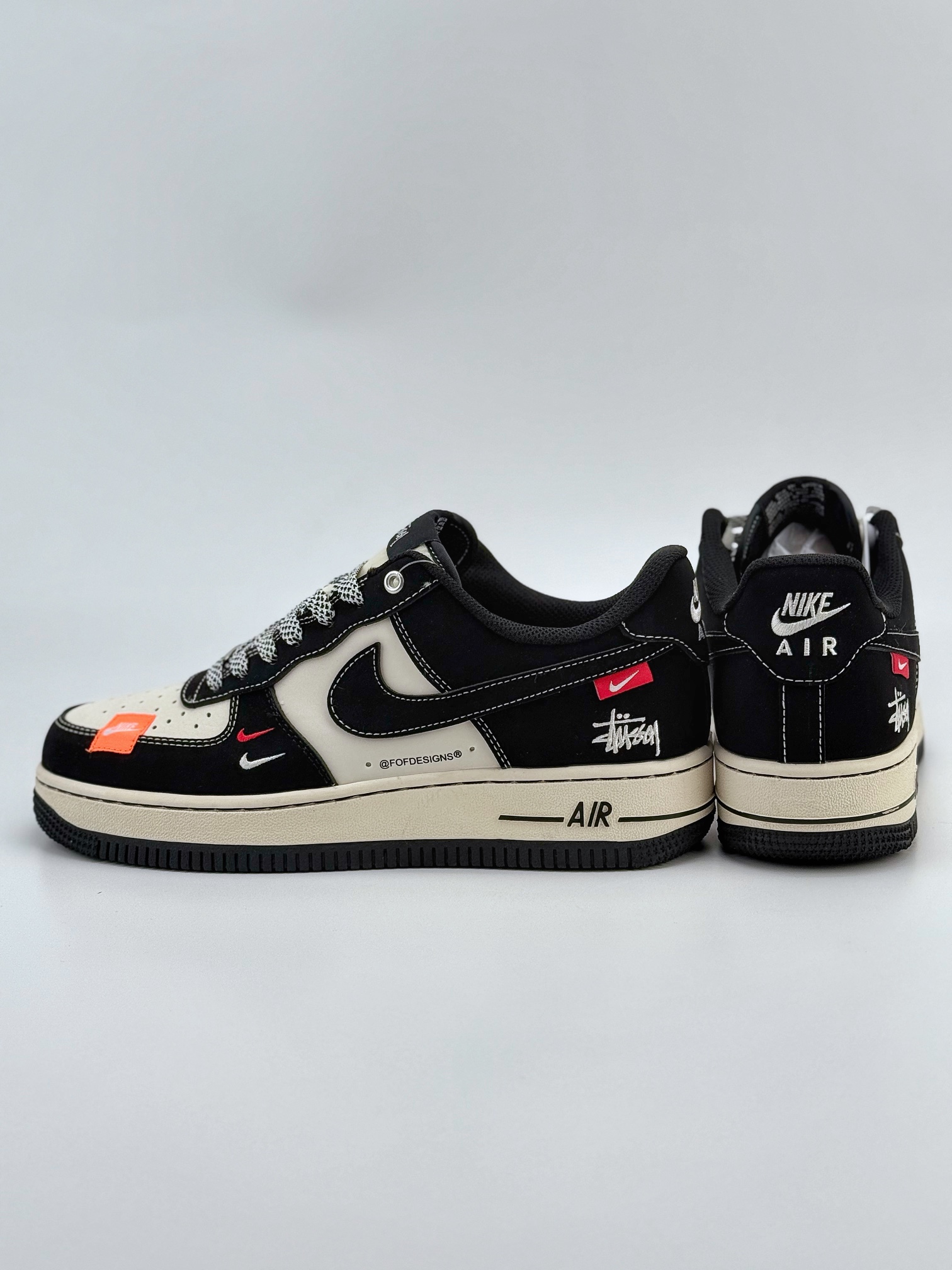 Nike Air Force 1 Low 07 x Stussy 白黑双小钩满天星 SJ6698-012