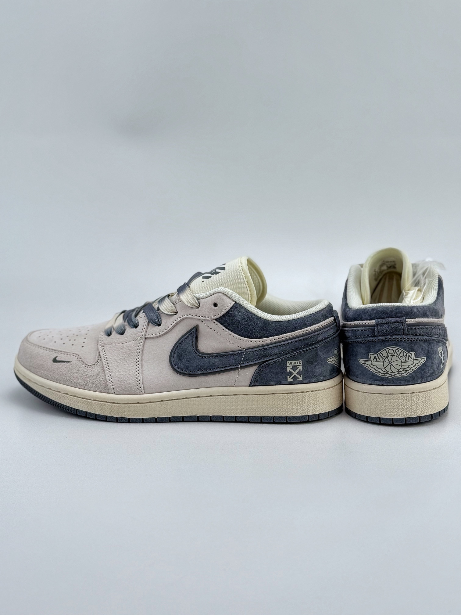 Air Jordan 1 Retro Low x OFF-WHITE 白灰小钩 DM9188-002